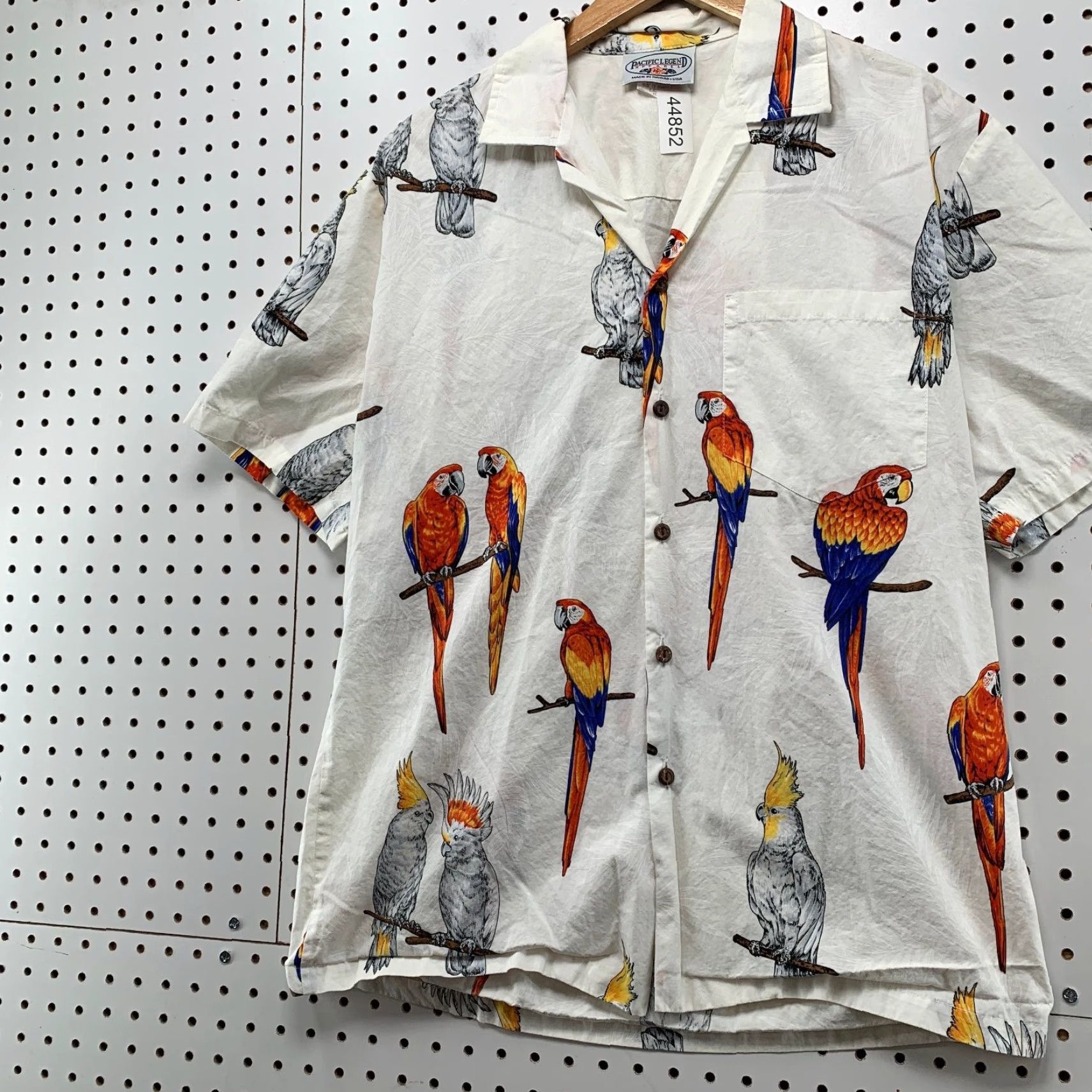Vintage VINTAGE Pacific Legend Parrot Button Shirt Mens M Hawaiian USA Size US M / EU 48-50 / 2 - 3 Thumbnail