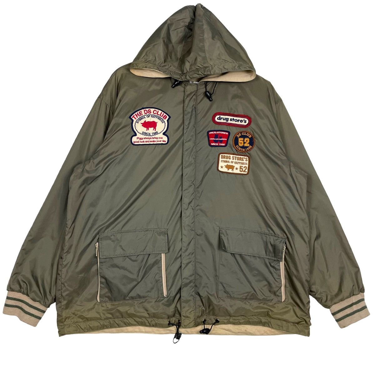 Hysteric Glamour × Japanese Brand 💥THE DRUG STORE PATCHERS LOGO HOODIE JACKET Size US L / EU 52-54 / 3 - 1 Thumbnail