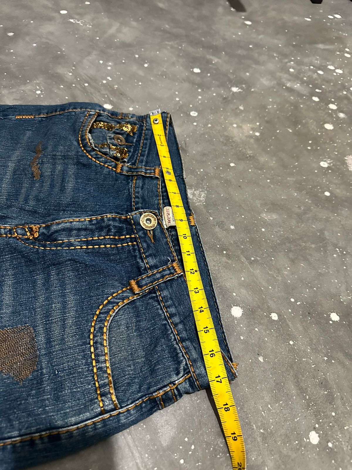 True Religion 🔥Rare!!! True Religion Sequin Logo Joey Super T Jeans Size US 34 / EU 50 - 9 Thumbnail