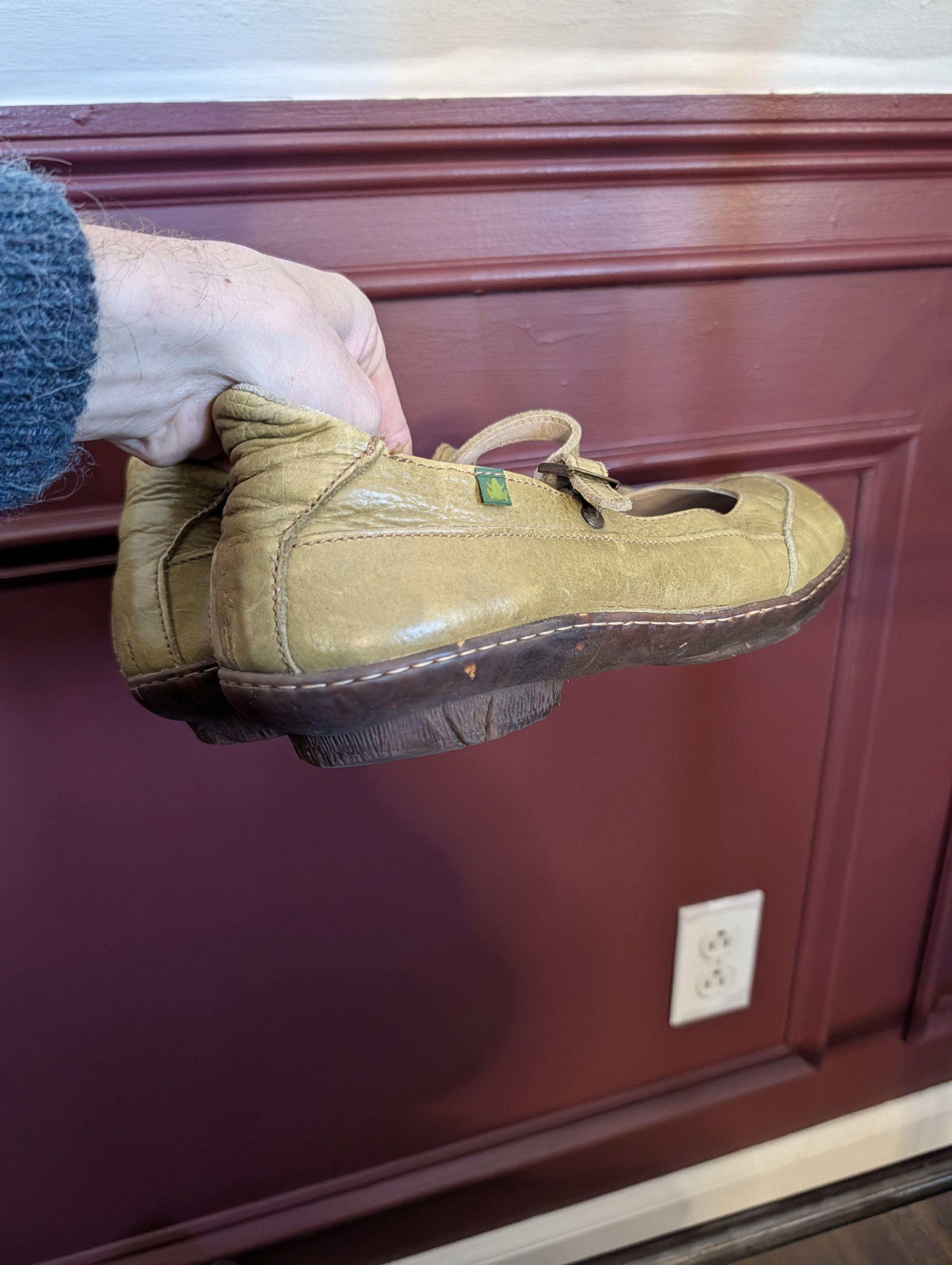 Other EL NATURALISTA Green leather frog Mary Janes 42 Size US 11.5 / IT 41.5 - 3 Thumbnail