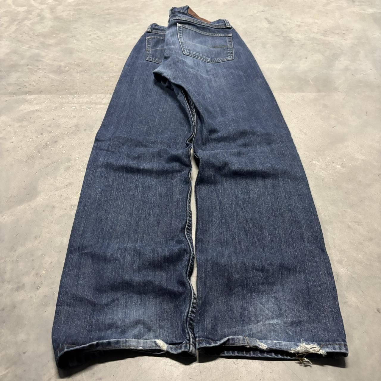 Japanese Brand × Vintage Crazy Vintage Y2K/2000s Grunge Dark Wash Skater Denim Jeans! Size US 32 / EU 48 - 4 Thumbnail