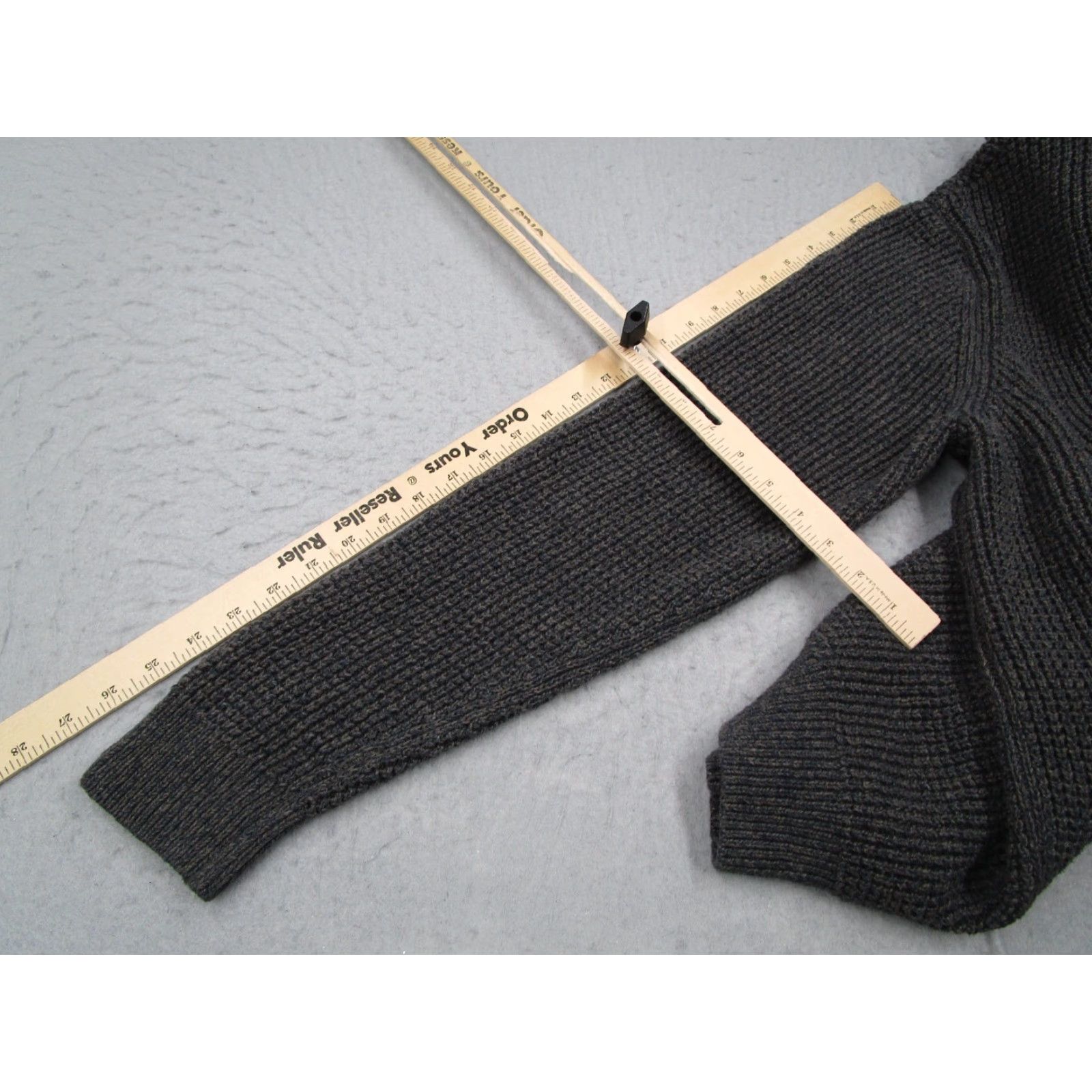 Vintage LL Bean Sweater Mens Large Tall Gray 1/4 Zip Knit Organic Pullover 90875 Size US L / EU 52-54 / 3 - 7 Thumbnail