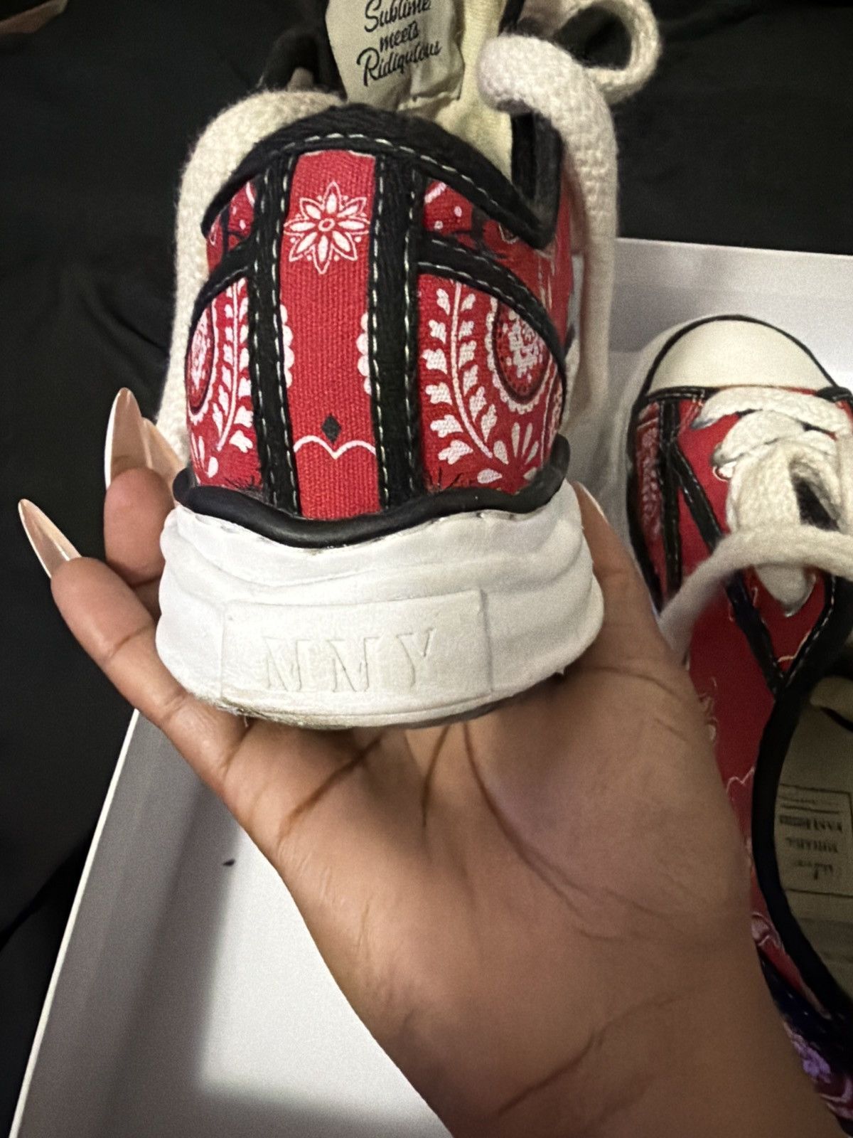 Maison MIHARA YASUHIRO Maison Mihara Yasuhiro Bandana Canvas Sneaker Size US 7 / EU 40 - 6 Thumbnail
