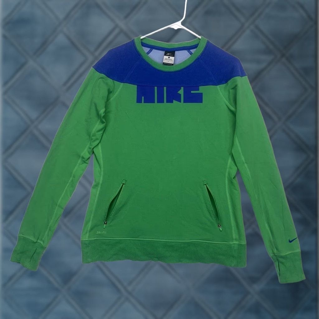 Nike Nike Dri-Fit Women’s Large Colorblock Sweatshirt Crewneck Pullover with Pockets Size L / US 10 / IT 46 - 1 Thumbnail