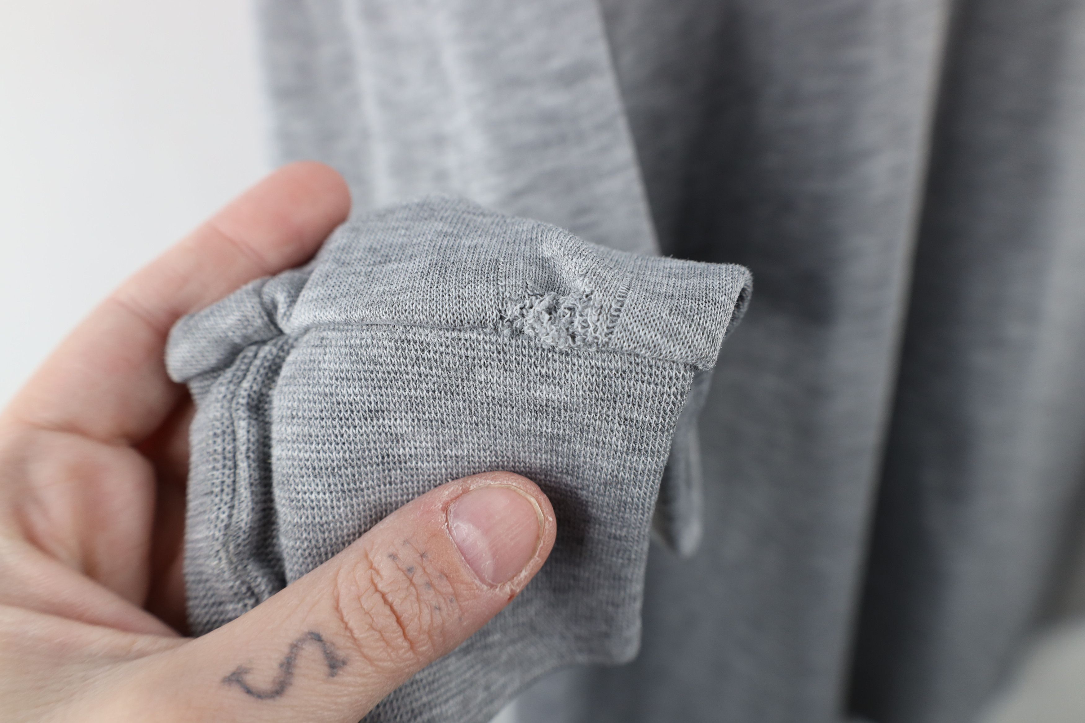 Vintage Vintage 90s Streetwear Thermal Turtleneck T-Shirt Gray USA Size US XL / EU 56 / 4 - 5 Thumbnail