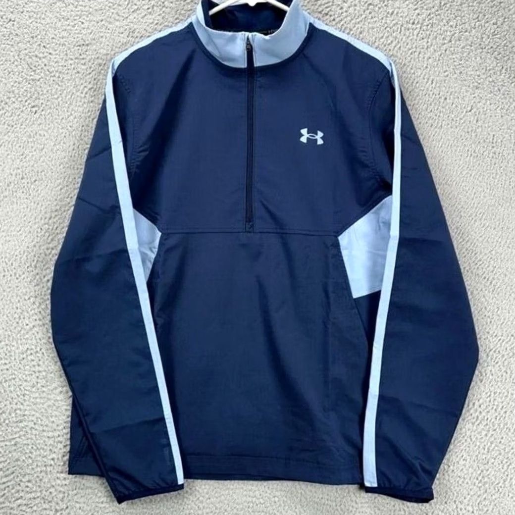 Under Armour Under Armour Jacket Mens Medium Storm Windstrike Navy Pullover Loose Fit Ski Jacket NEW A5 Size US M / EU 48-50 / 2 - 4 Thumbnail
