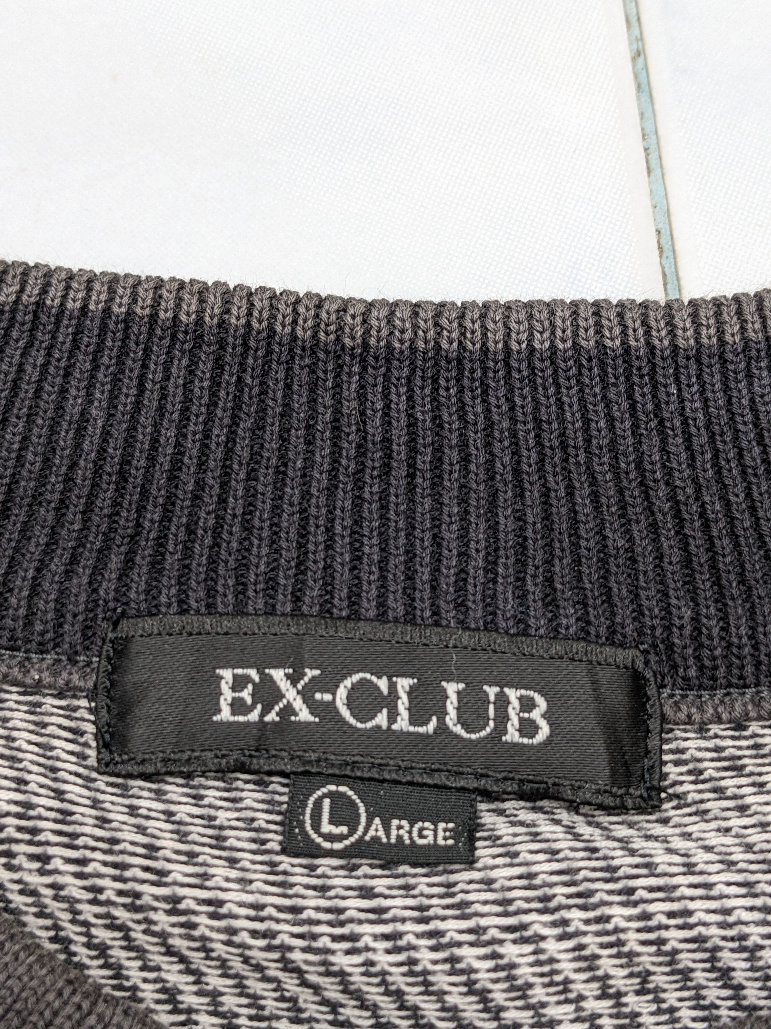 Japanese Brand Vintage EX-CLUB Renown Geometric Knit Sweatshirt Size US L / EU 52-54 / 3 - 9 Thumbnail
