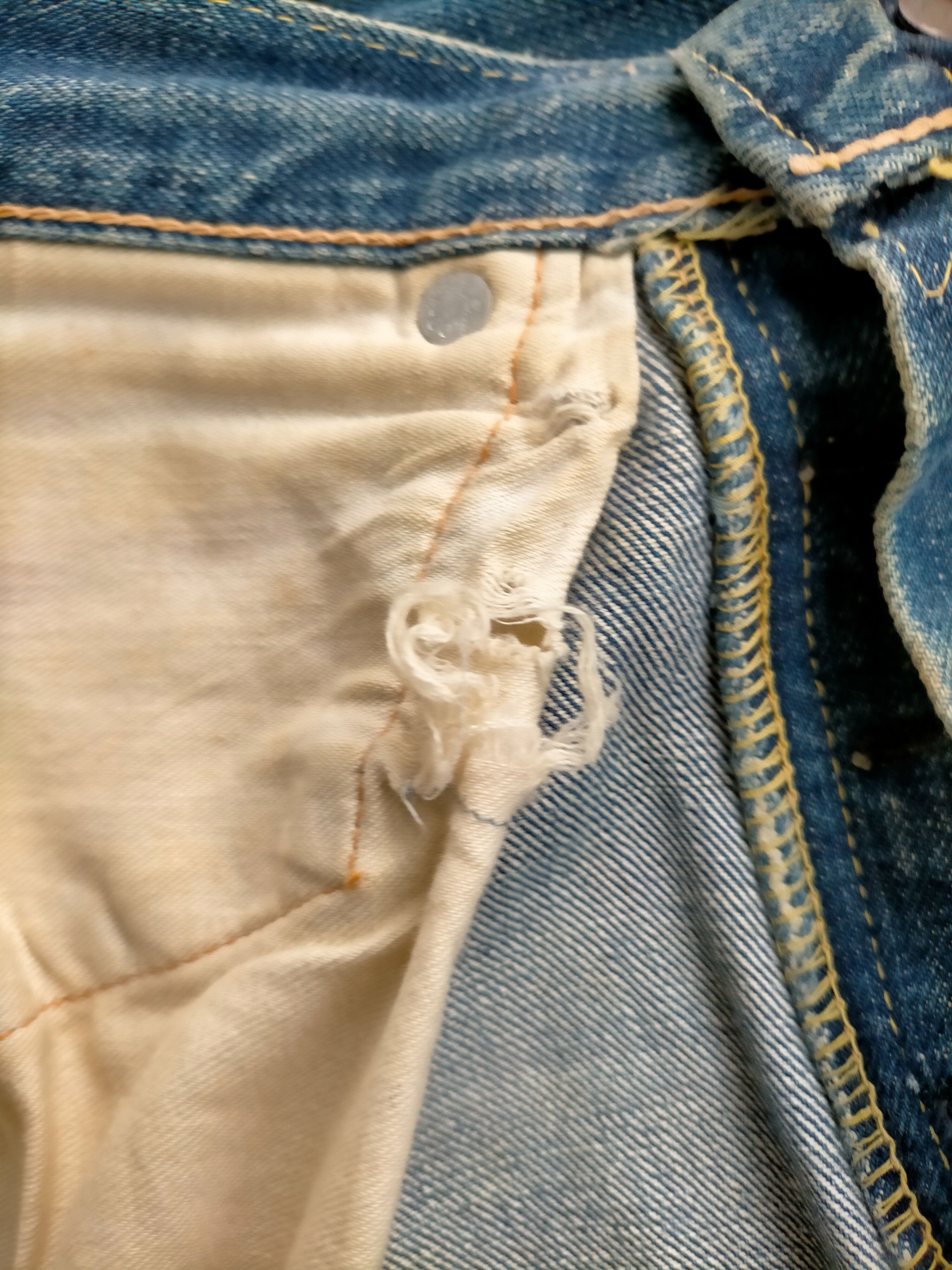 Levi's True Vintage 60s Levis 501xx Big E Selvage Jeans Size US 31 - 20 Thumbnail