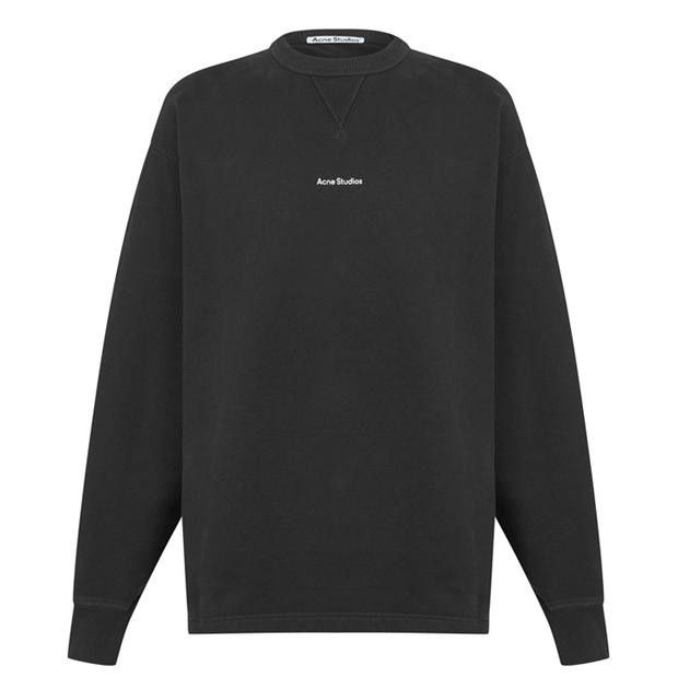 image of Acne Studios O1G2R1Mq0324 Sweatshirts In Black, Men's (Size Medium)
