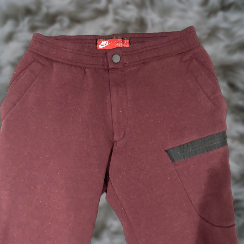 Nike NIKE SPORTSWEAR TECH FLEECE JOGGERS PANTS MENS LARGE MAROON 805218 681 Size US 33 - 1 Thumbnail