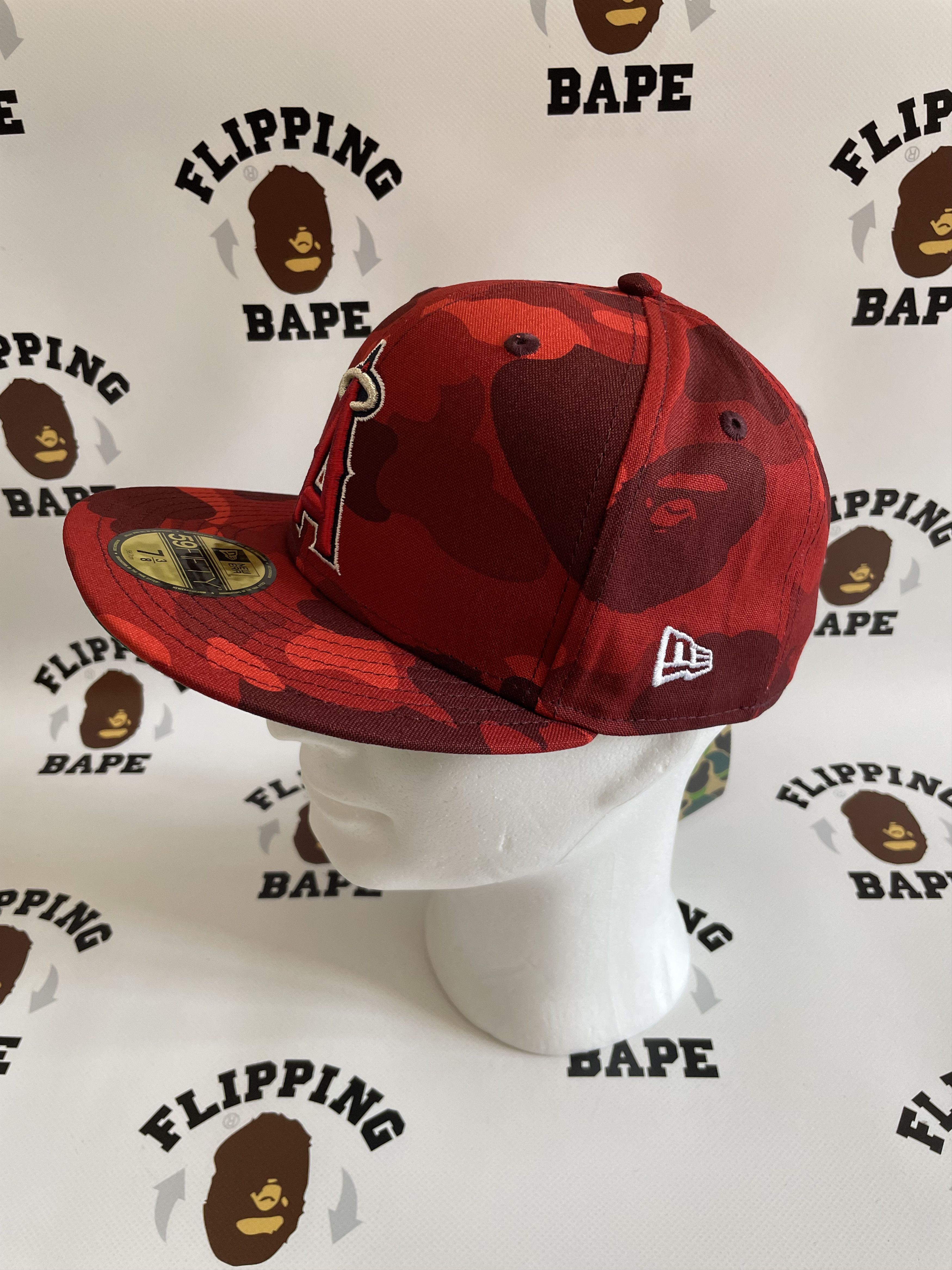 Bape BAPE X MLB X NEW ERA ANGELS 59FIFTIY CAP (M) 7-3/8 | Grailed