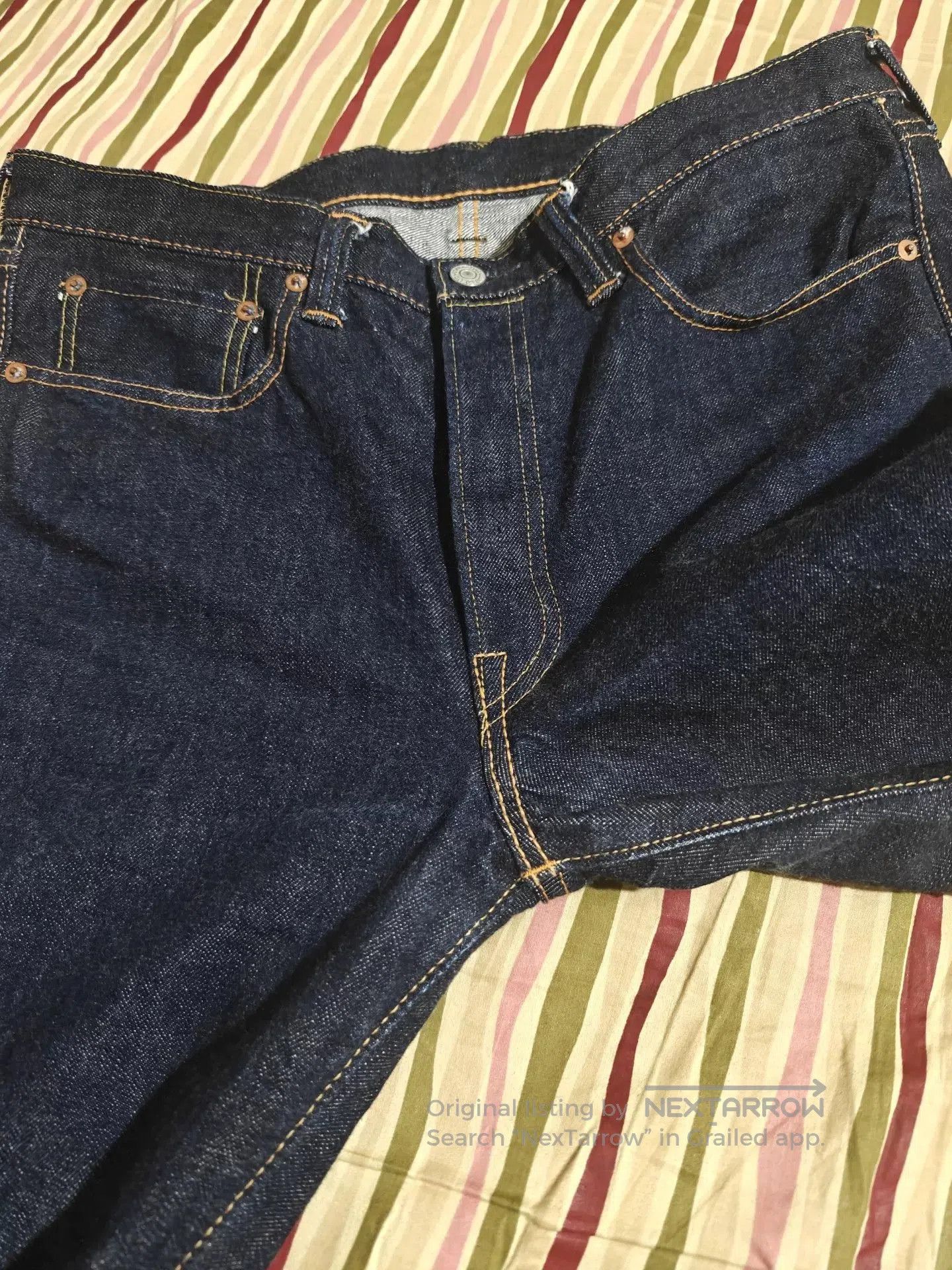 Full Count & Co. FULL COUNT 1108 Slim Straight Raw Jeans. Size US 35 - 3 Thumbnail