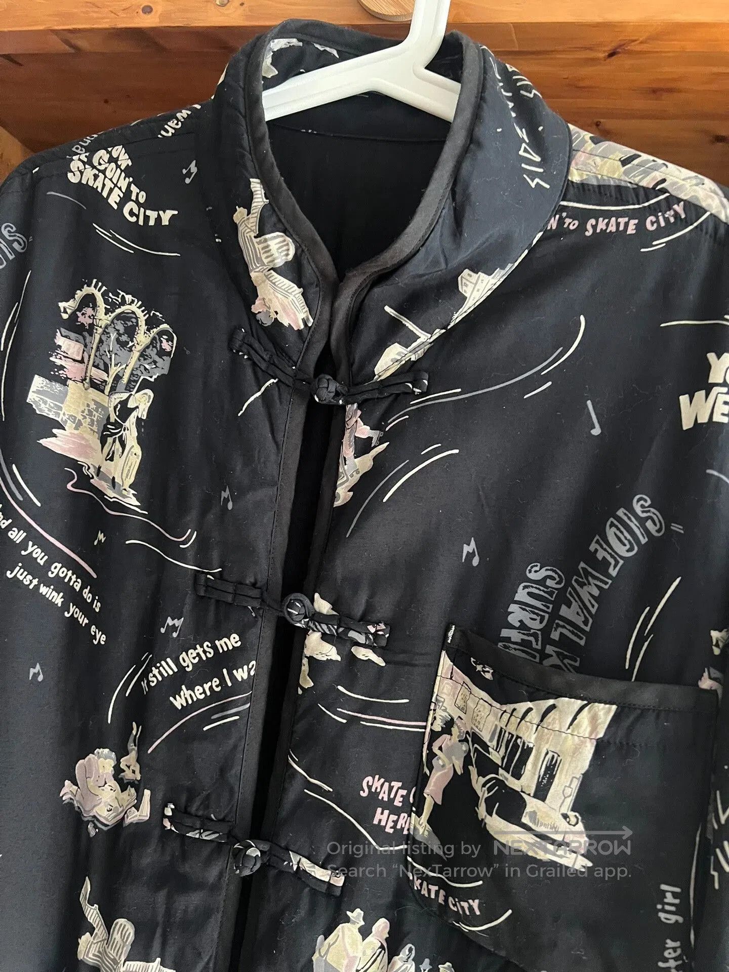 Porter Classic Black Hawaiian Shirt with Unique Print. Size US M / EU 48-50 / 2 - 9 Thumbnail