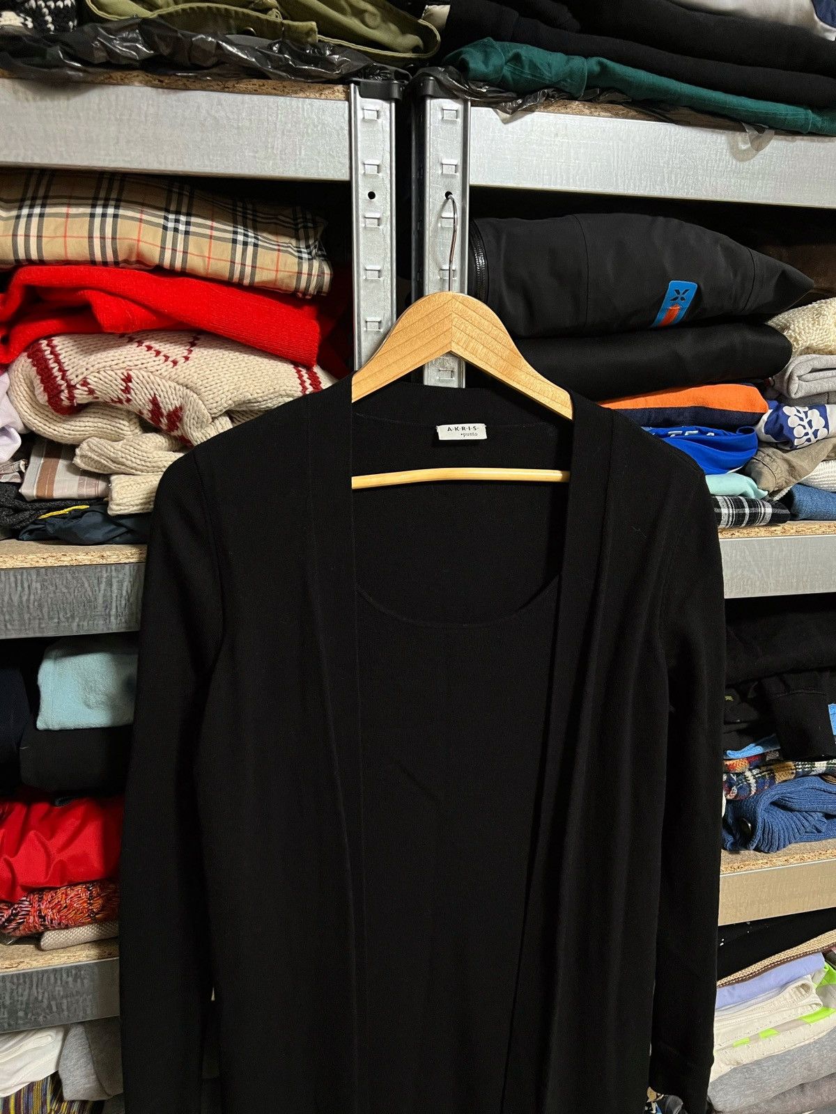 Akris × Designer AKRIS Punto Knit Dress With Attached Hidden Hook Cardigan Size M / US 6-8 / IT 42-44 - 3 Thumbnail