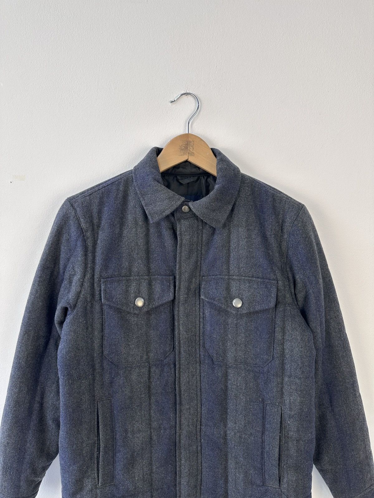 Gap GAP Men’s Wool Blend Quilted Shirt Jacket Gray Size XS Size US XS / EU 42 / 0 - 4 Thumbnail