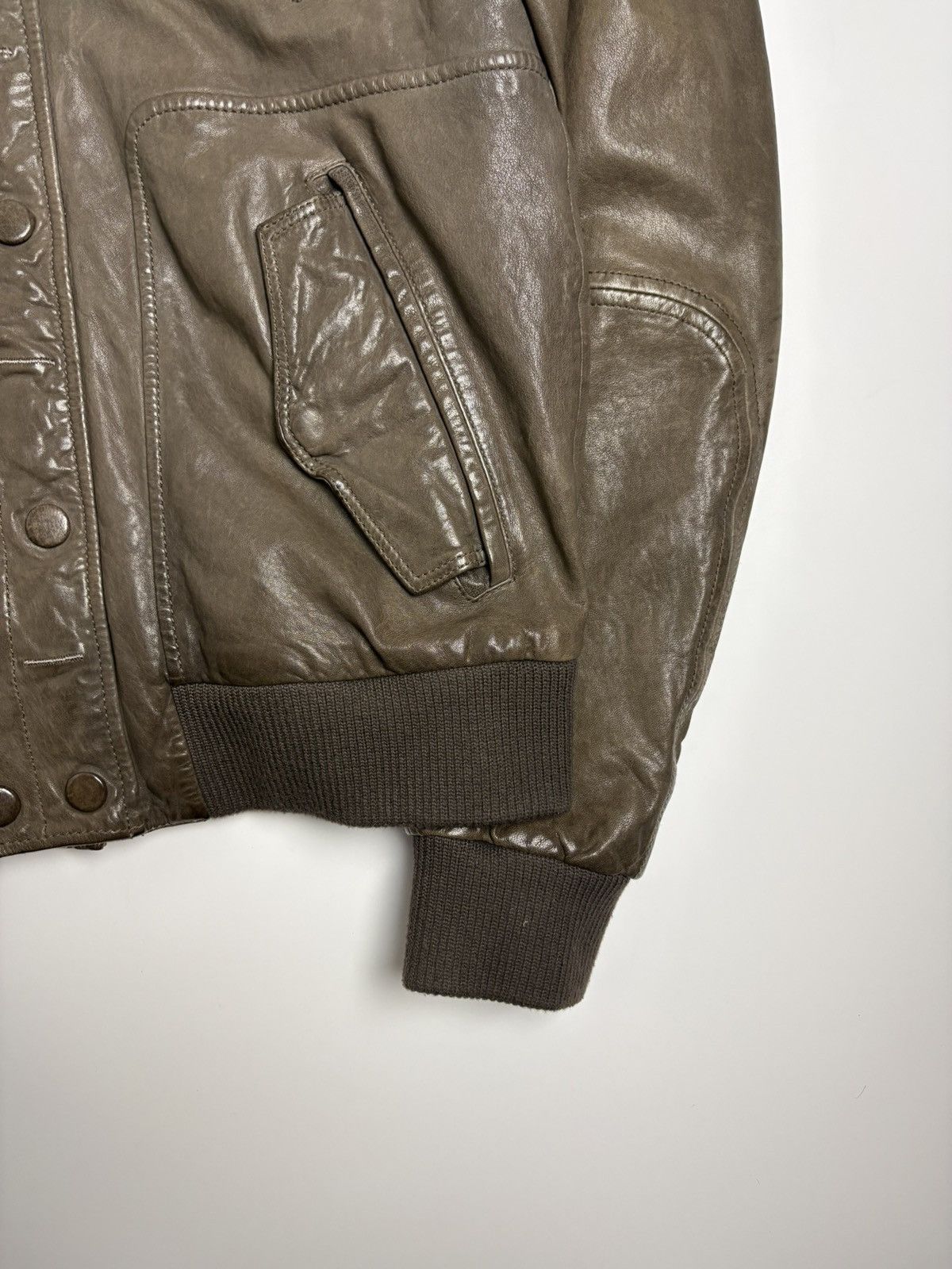 Dolce & Gabbana Dolce & Gabbana Vintage Leather Bomber Jacket Size US M / EU 48-50 / 2 - 9 Thumbnail
