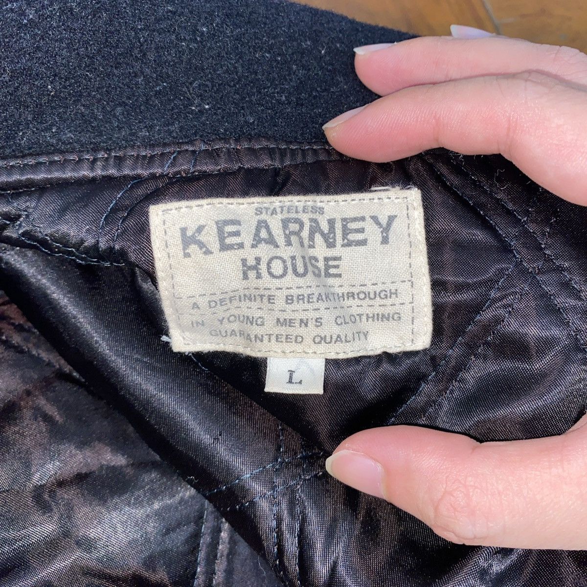 Other Kearney House black Wool varsity jacket Size US L / EU 52-54 / 3 - 3 Thumbnail
