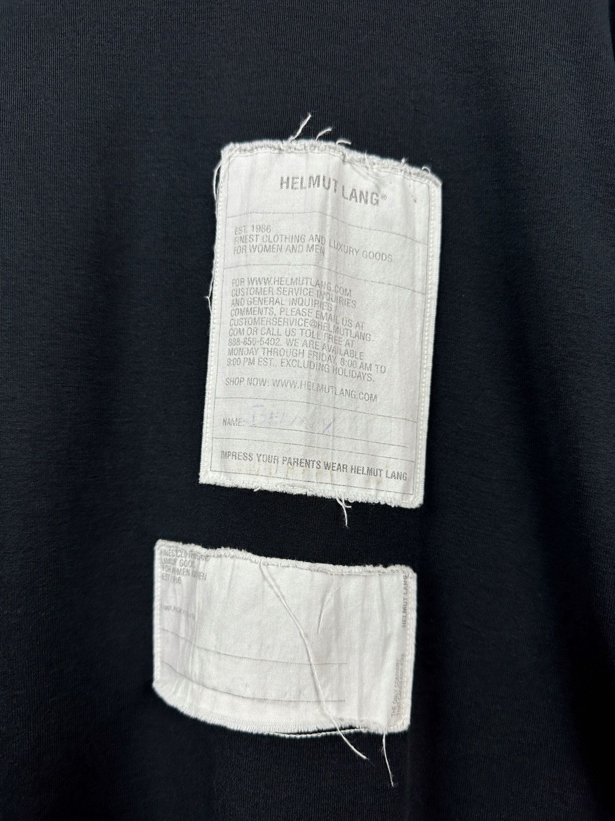 Helmut Lang Helmut Lang Logo Patch Black T-Shirt Size US L / EU 52-54 / 3 - 10 Thumbnail