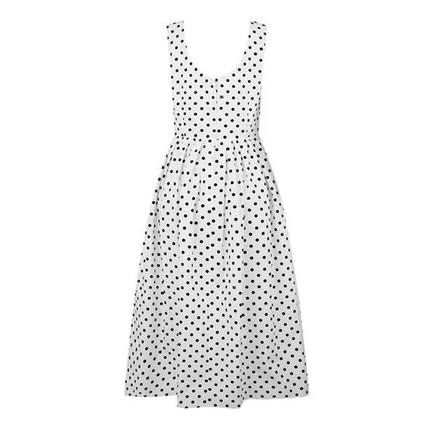 Dolce & Gabbana o1g2r1mq1024 Midi Dresses in Bianco & Black Size M / US 6-8 / IT 42-44 - 2 Thumbnail