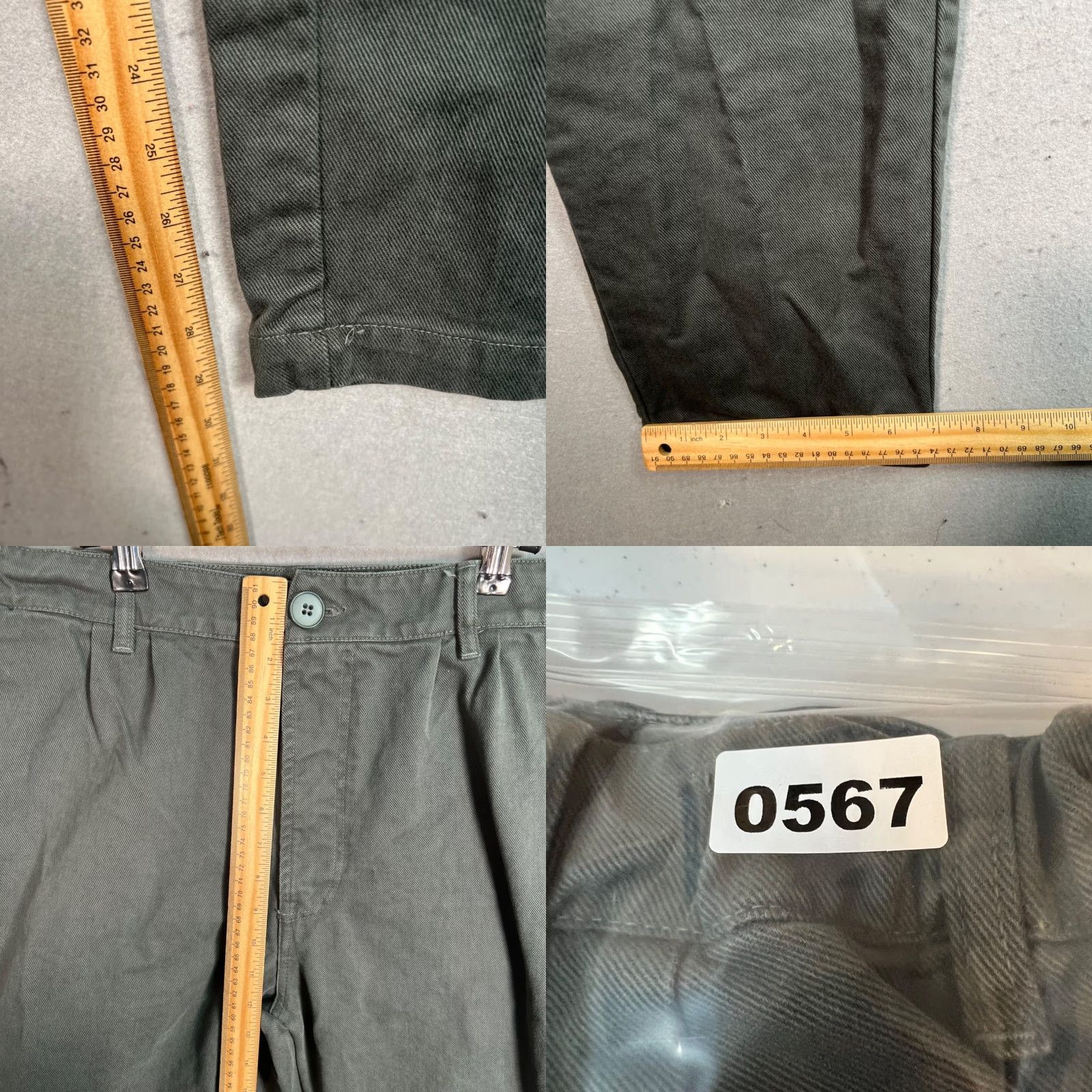 Vintage VINTAGE Bonne Amsterdam Chinos Pants Mens XL Gray Cotton Tapered Front Flat 30 Inseam 34 Waist Mens Size US 36 / EU 52 - 8 Thumbnail