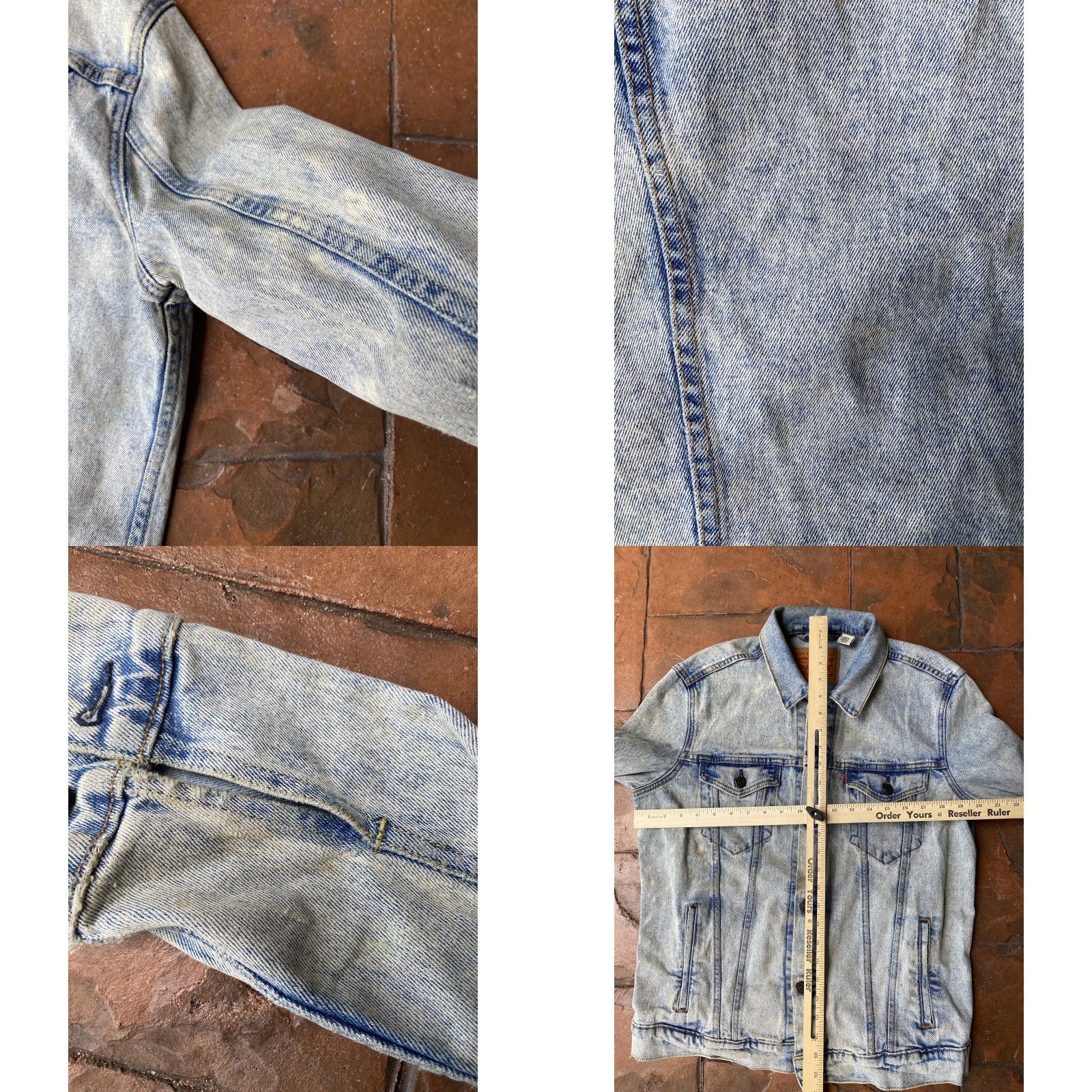 Levi's VINTAGE Levi's Trucker Denim Jacket Men Medium Blue 90s Y2K Distressed Lightweight All Seasons Size US M / EU 48-50 / 2 - 9 Thumbnail
