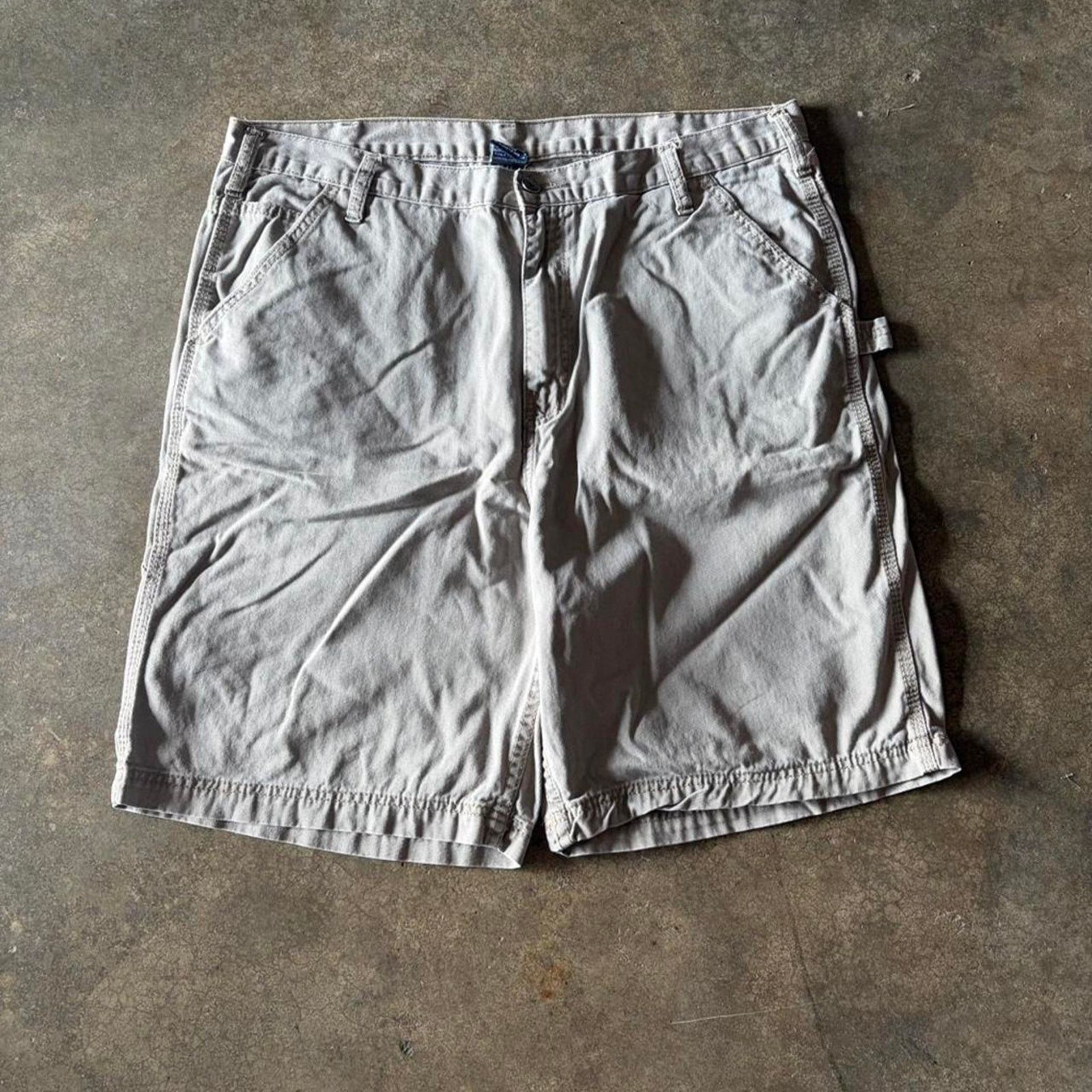 Wrangler 2000s baggy white carpenter shorts Size US 30 / EU 46 - 3 Thumbnail