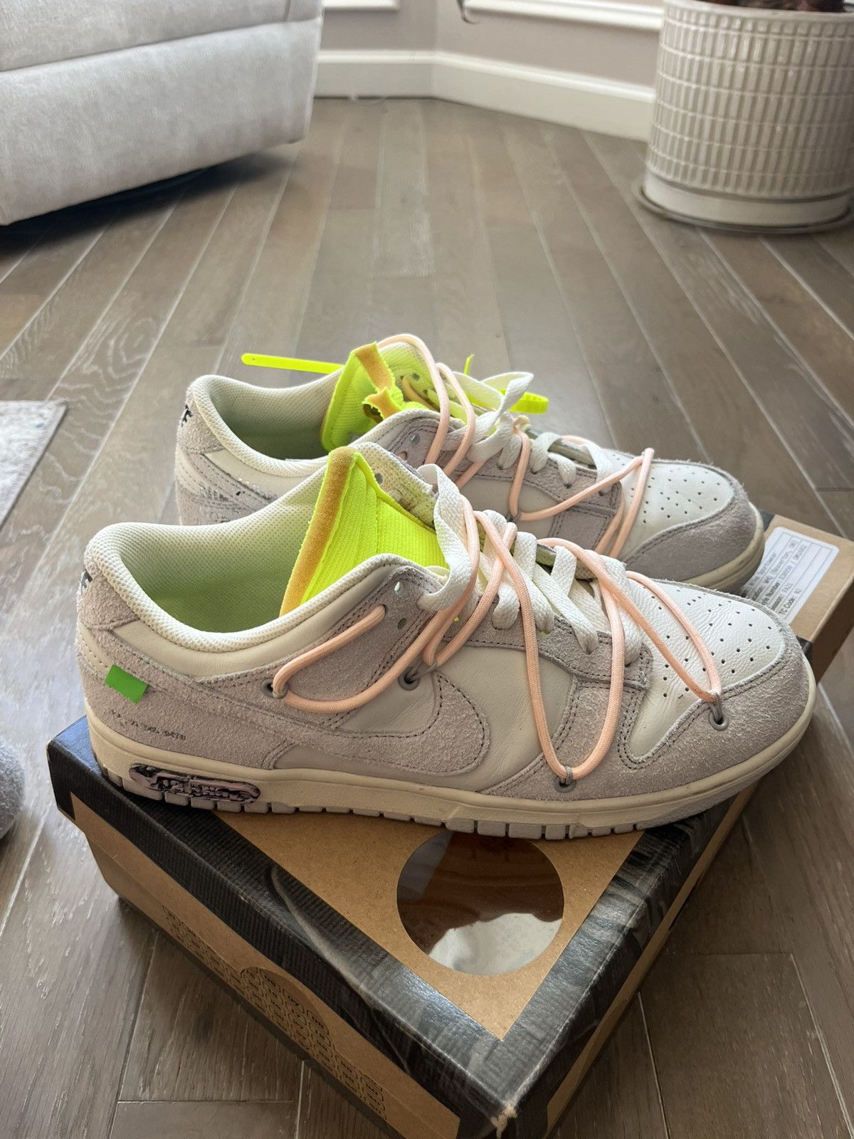 Nike × Off-White Nike x Off White Dunk Lot 12 Size US 9.5 / EU 42-43 - 5 Thumbnail