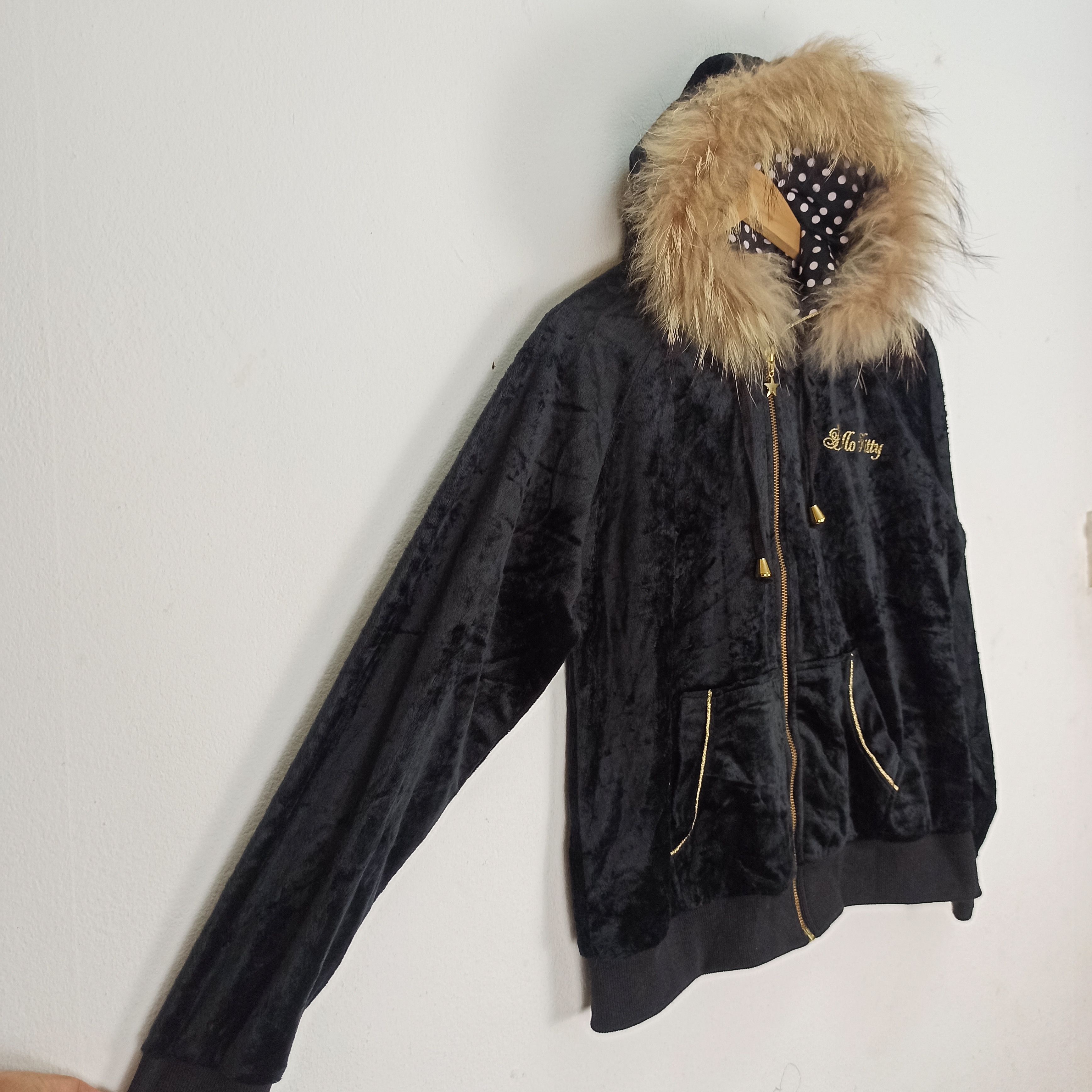 14th Addiction Rare Hello Kitty Velvet Hoodie Fur Style LGB/If Six Was nine Size S / US 4 / IT 40 - 4 Thumbnail