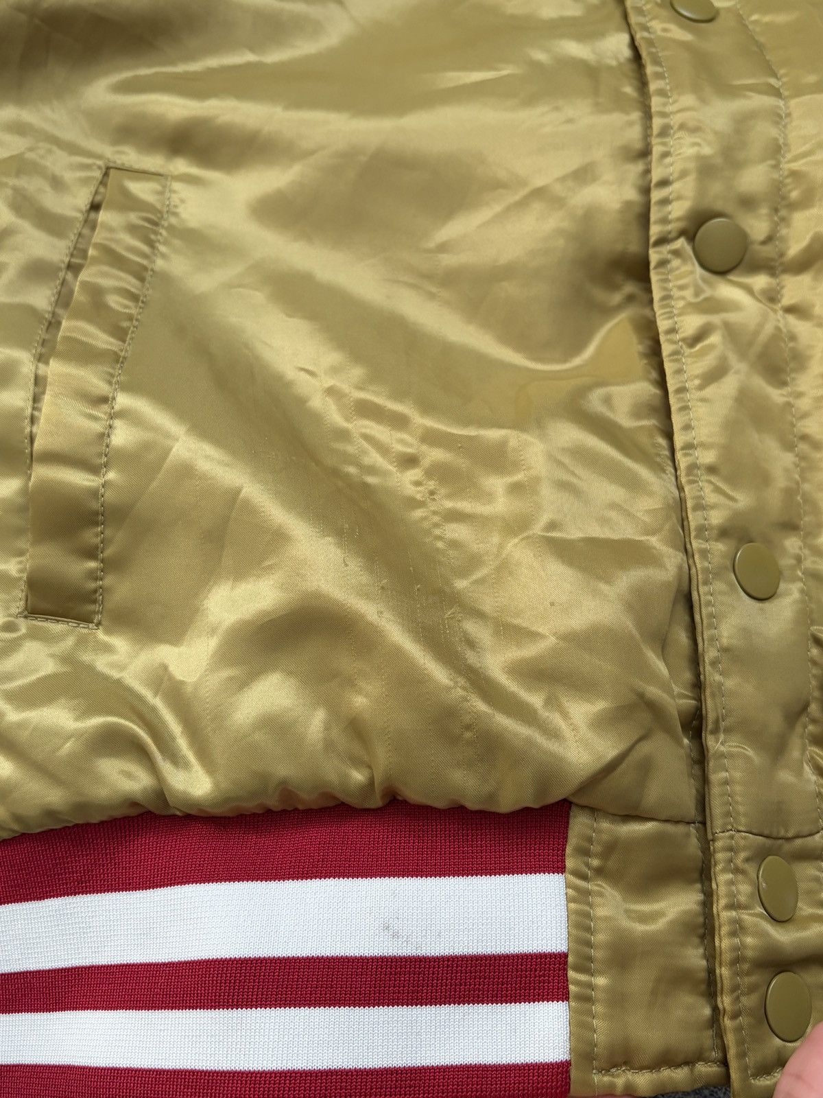 Ecko Unltd. Ecko Unltd Big Logo Varsity Bomber Jacket Gold Rap Y2K S Size US S / EU 44-46 / 1 - 7 Thumbnail