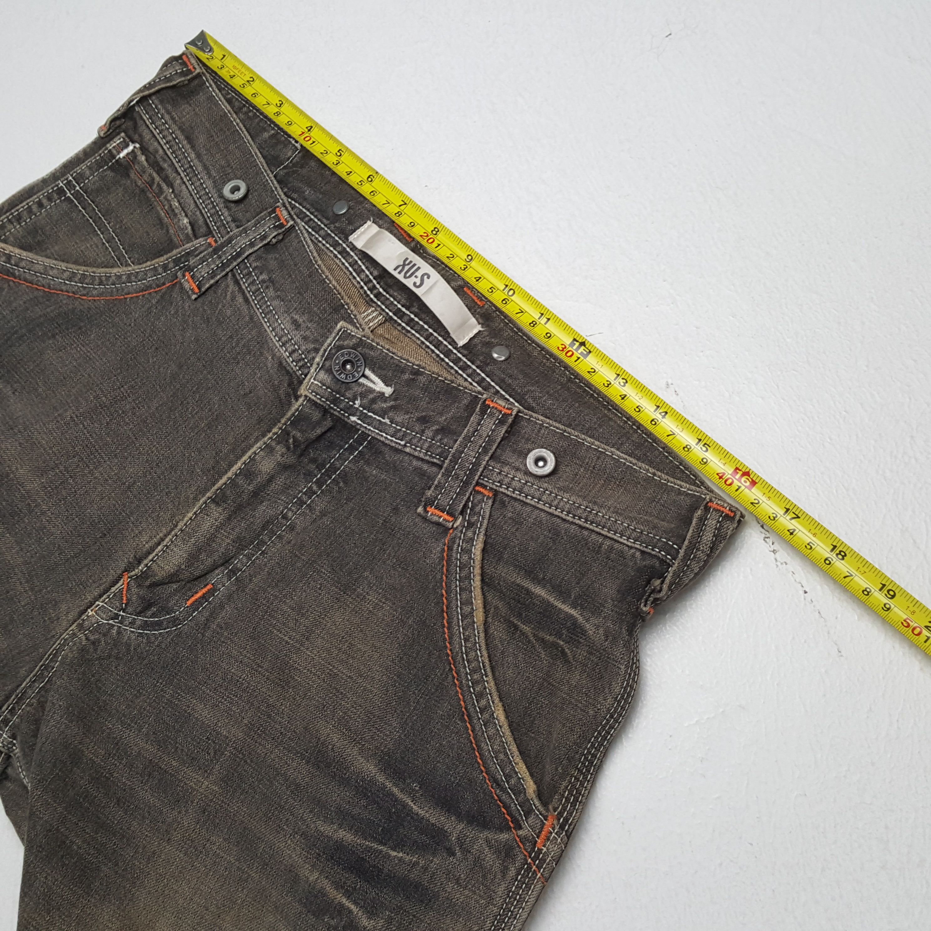 Edwin × Vintage EDWIN Streetwear Fashion Style Distressed Jeans Size US 33 - 7 Thumbnail
