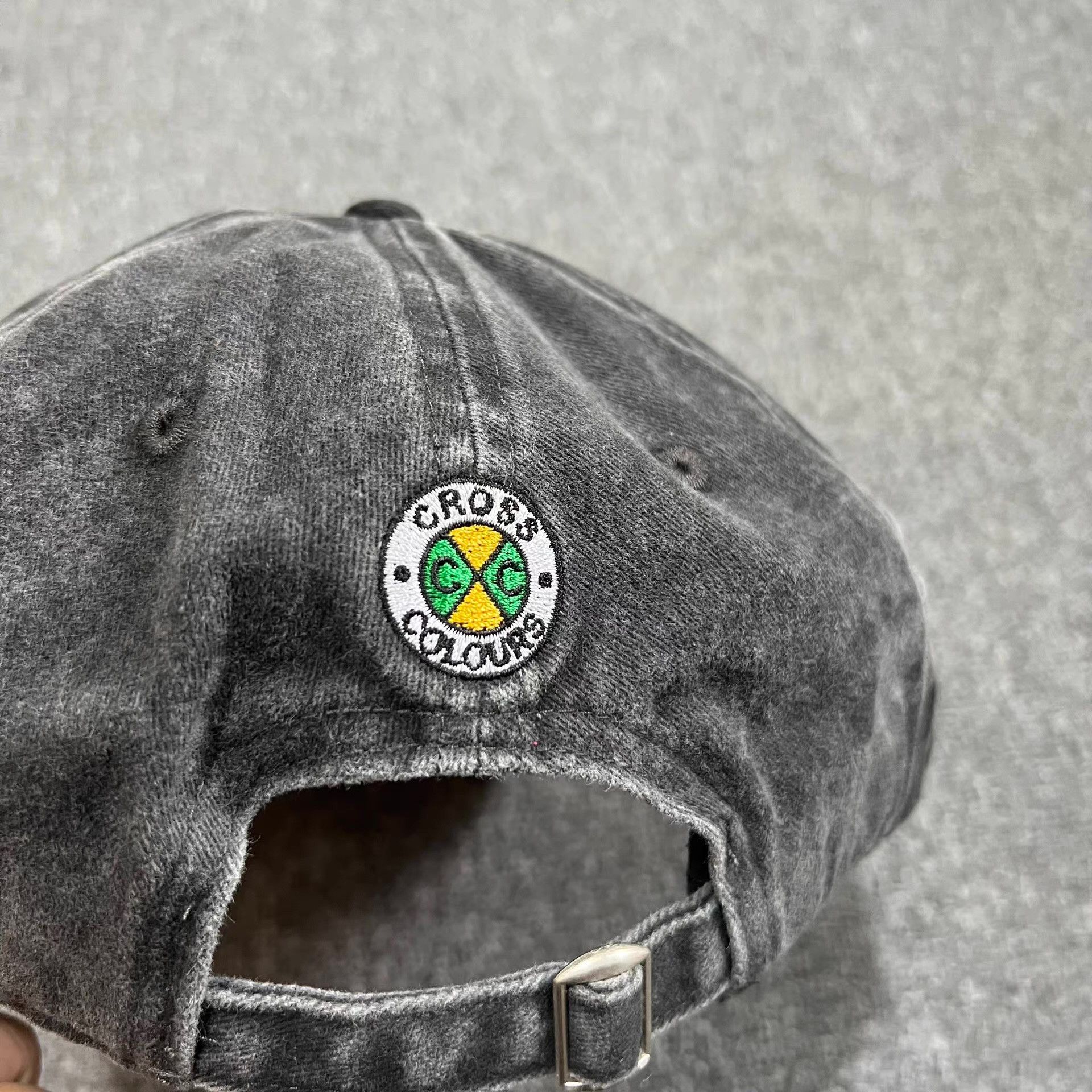 Cross Colours CrossColoursWashedVintageCurved Brim Baseball Cap Visor Q7 Size ONE SIZE - 6 Thumbnail