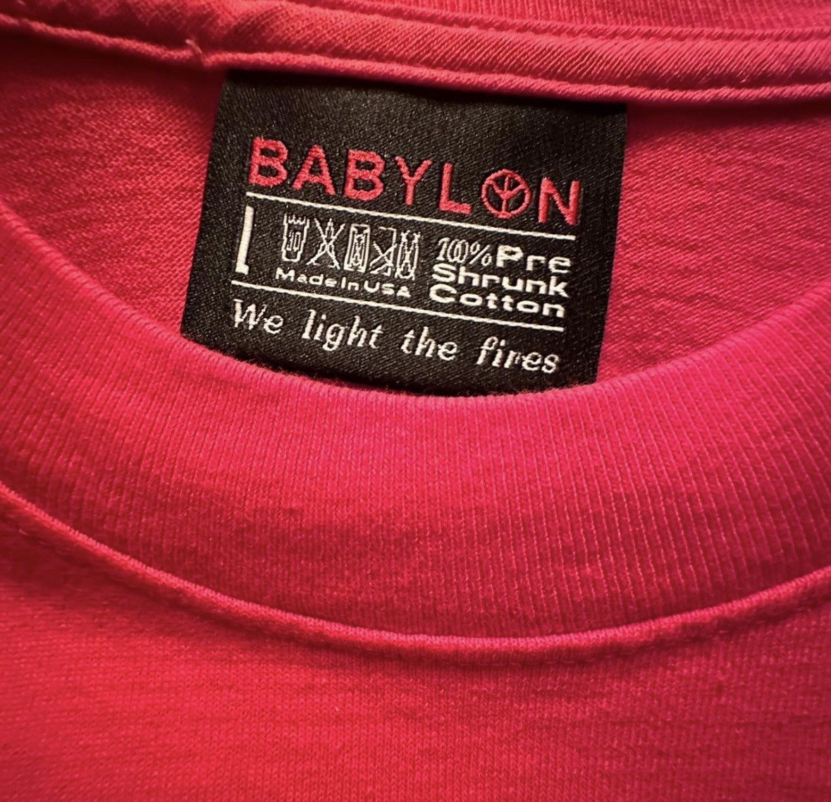 Babylon × Off-White BABYLON X OFF WHITE RED ANARCHY TEE SHIRT Size US L / EU 52-54 / 3 - 2 Thumbnail