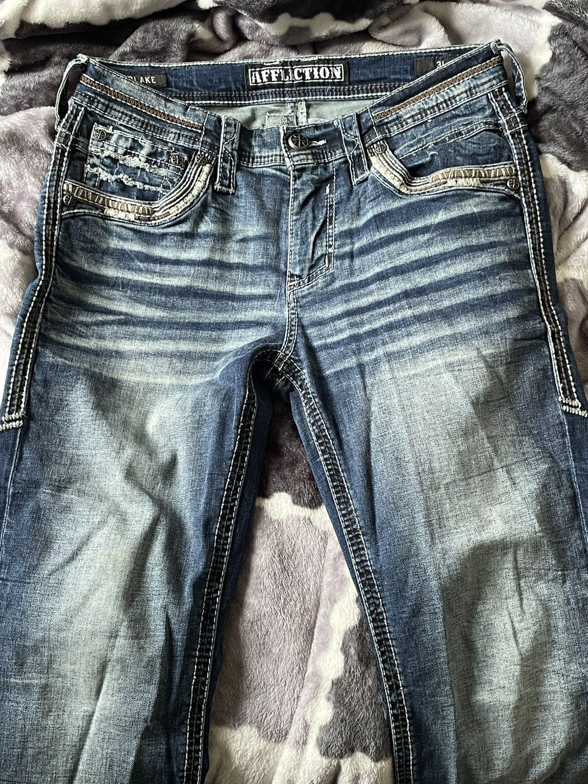 Affliction Rare Affliction Jeans Size 31 Size US 31 - 3 Thumbnail