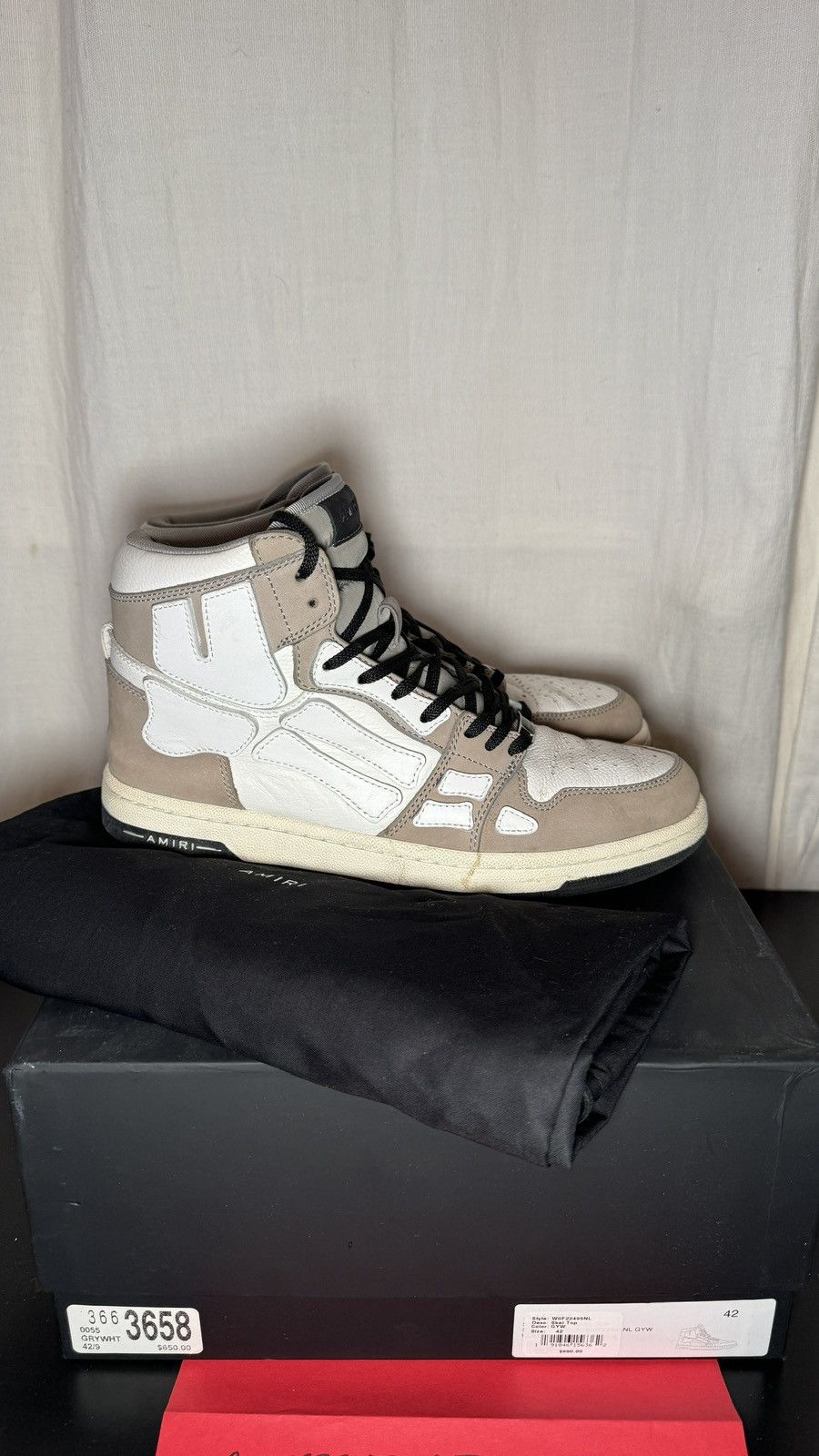 Amiri Amiri Skeleton High 'Slate Grey' - Size 9 US Size US 9 / EU 42 - 2 Thumbnail