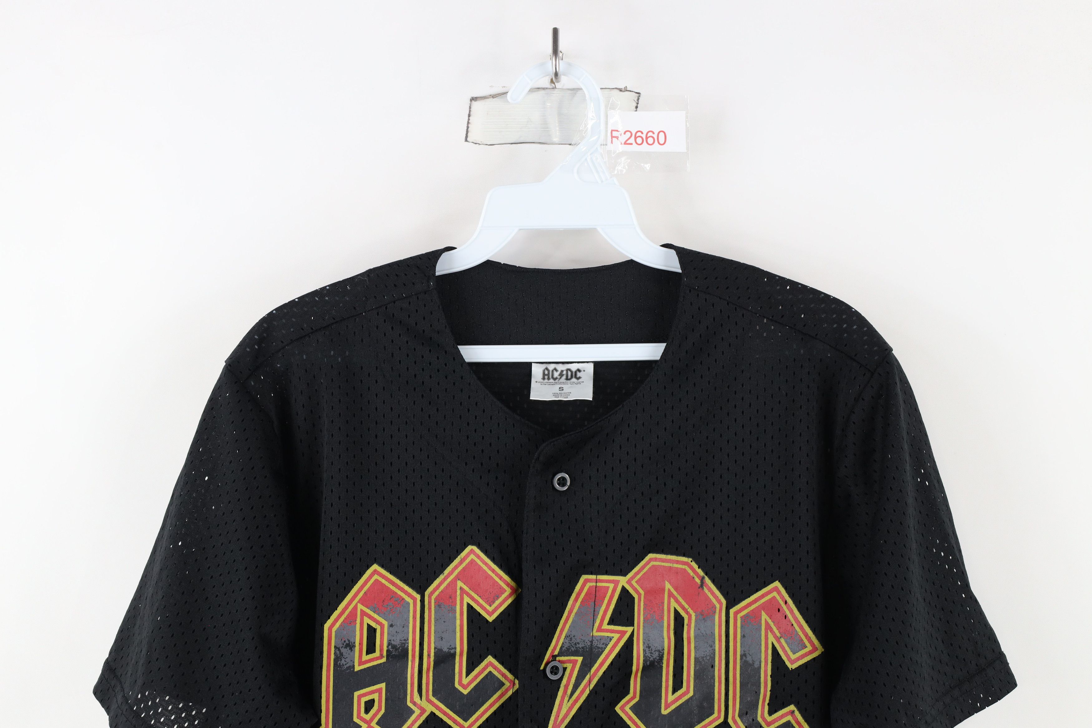 Vintage Retro In Black Hells Bells Tour ACDC Band Baseball Jersey Size US S / EU 44-46 / 1 - 2 Thumbnail