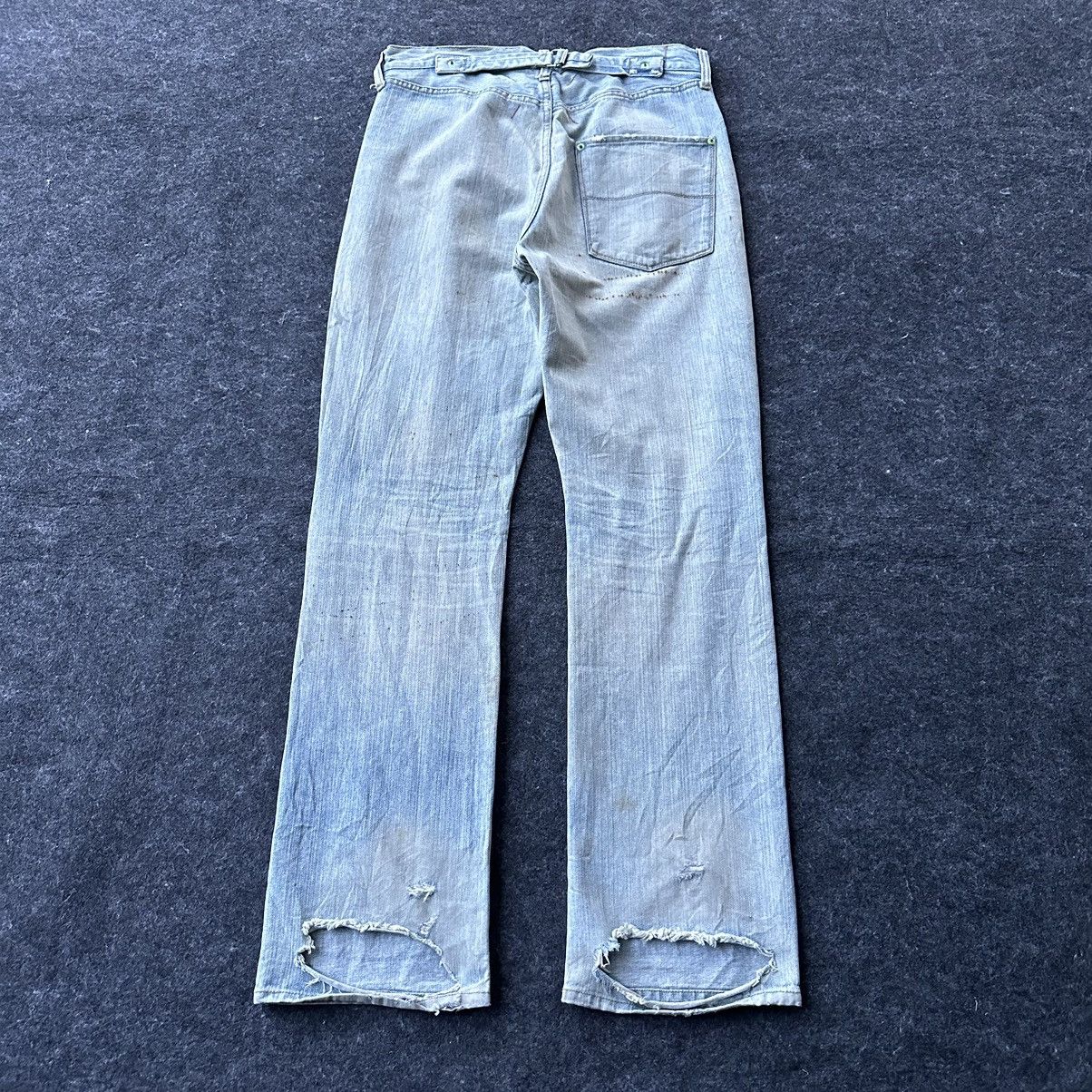 Blue Blue Japan Rare Royal Blue 5 Pocket Buckle Back Denim D686 Size US 31 - 3 Thumbnail