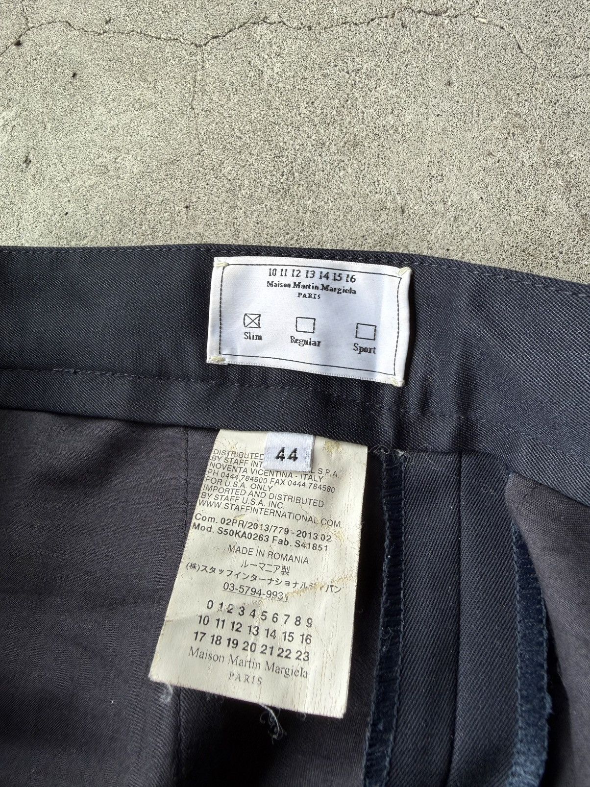 Maison Margiela Maison Martin Margiela 13AW Archive Dark Navy Wool Slacks Size US 28 / EU 44 - 8 Thumbnail