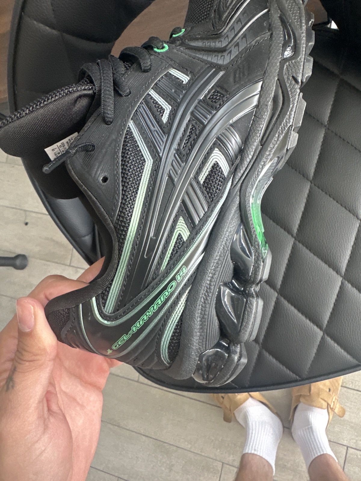 Asics ASICS GEL-Kinsei OG Black Green (New / DS) Size US 7 / EU 40 - 3 Thumbnail