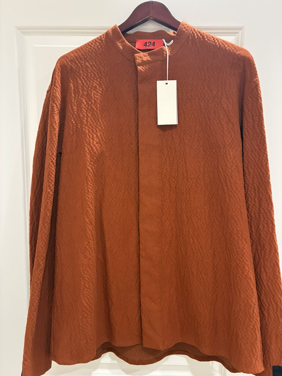 424 424 Orange Button Up Size US L / EU 52-54 / 3 - 7 Thumbnail