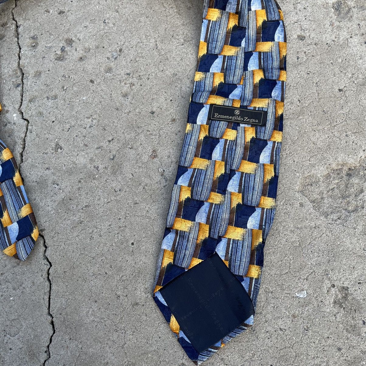 Ermenegildo Zegna Vintage Ermenegildo Zegna Tie Silk Y2K 90s USA Size ONE SIZE - 4 Thumbnail