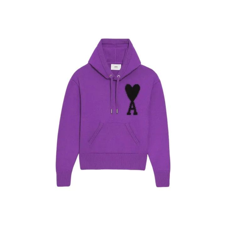 AMI AMIPARIS FW22 Heart Logo Pullover Hoodie 0079 Size US L / EU 52-54 / 3 - 1 Thumbnail
