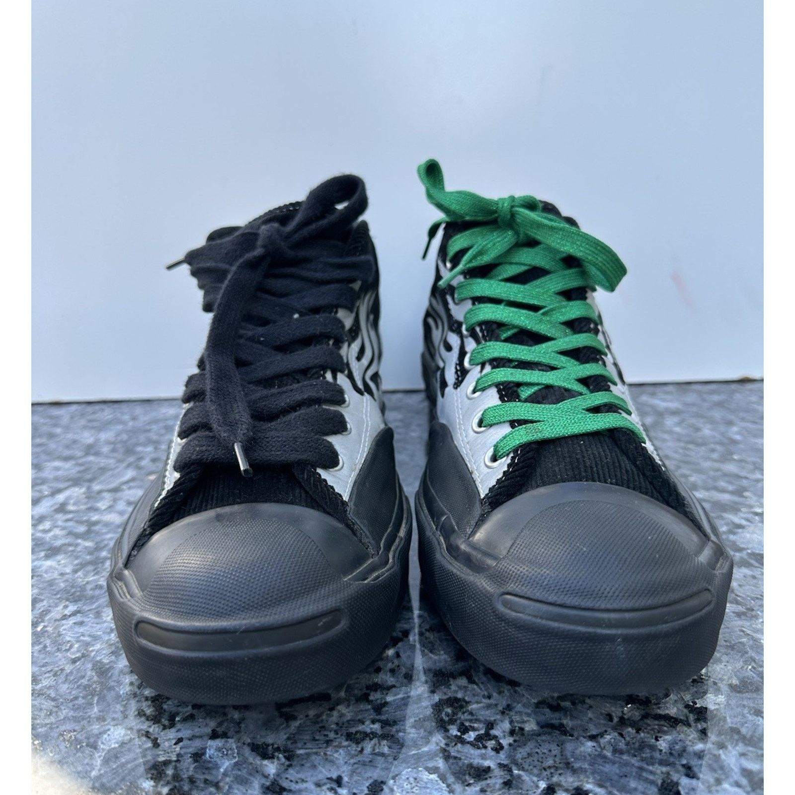 Converse ConverseASAP Nast x Jack Purcell Mid 'Silver Flames Men’s 11 Size US 11 / EU 44 - 2 Thumbnail