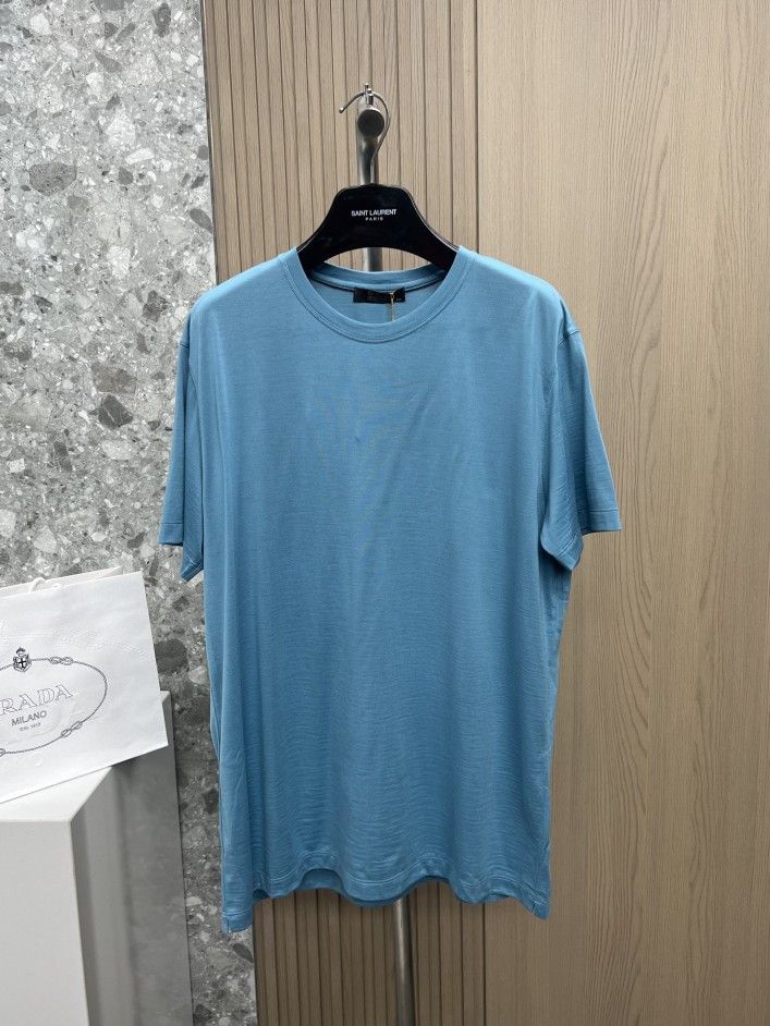 Loro Piana Loro Piana Virgin Wool Short Sleeve T-Shirt XXL Size US XXL / EU 58 / 5 - 1 Thumbnail