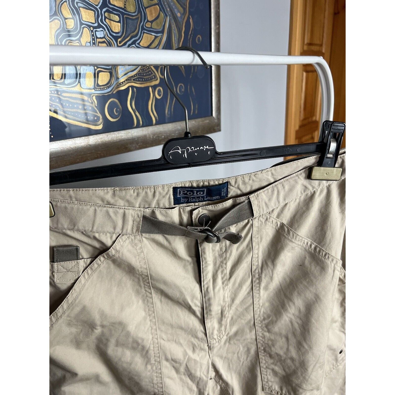 Polo Ralph Lauren Polo Ralph Lauren VTG Men`s Gray Beige Multipocket Cargo Pan Size US 32 / EU 48 - 8 Thumbnail