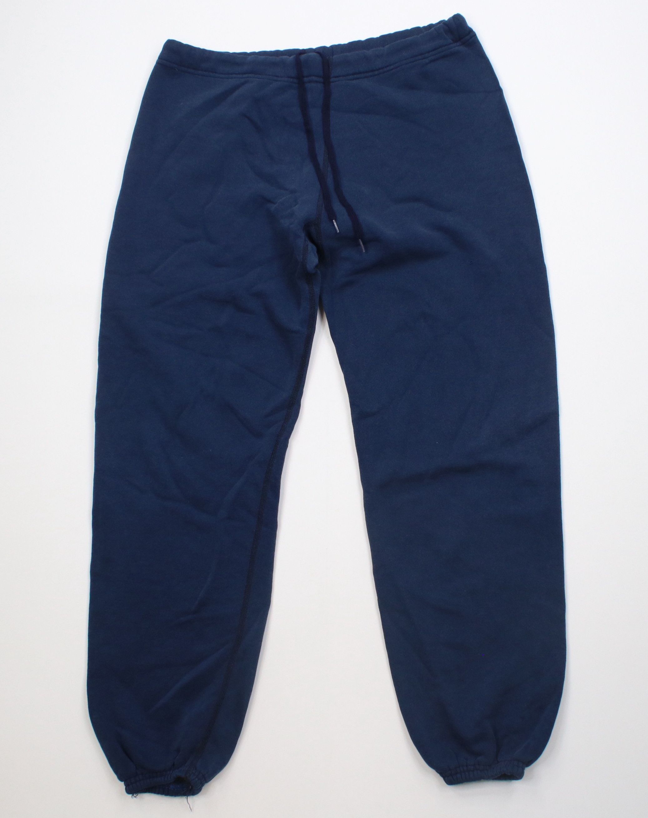 Vintage Vintage 70s 80s Heavyweight Sweatpants Joggers Navy Blue USA Size US 36 / EU 52 - 1 Thumbnail
