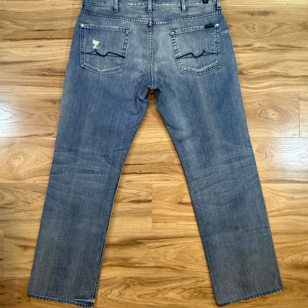 7 For All Mankind 7 For All Mankind Men’s Jeans 38x33.5 Straight Leg USA Size US 38 / EU 54 - 2 Thumbnail