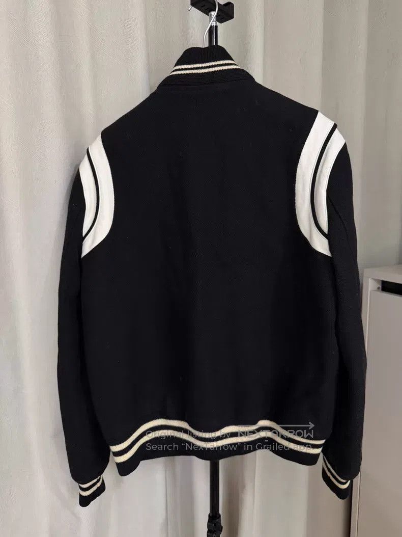 Saint Laurent Paris Saint Laurent Paris Black and White Wool Mixed Leather Bas Size US M / EU 48-50 / 2 - 3 Thumbnail