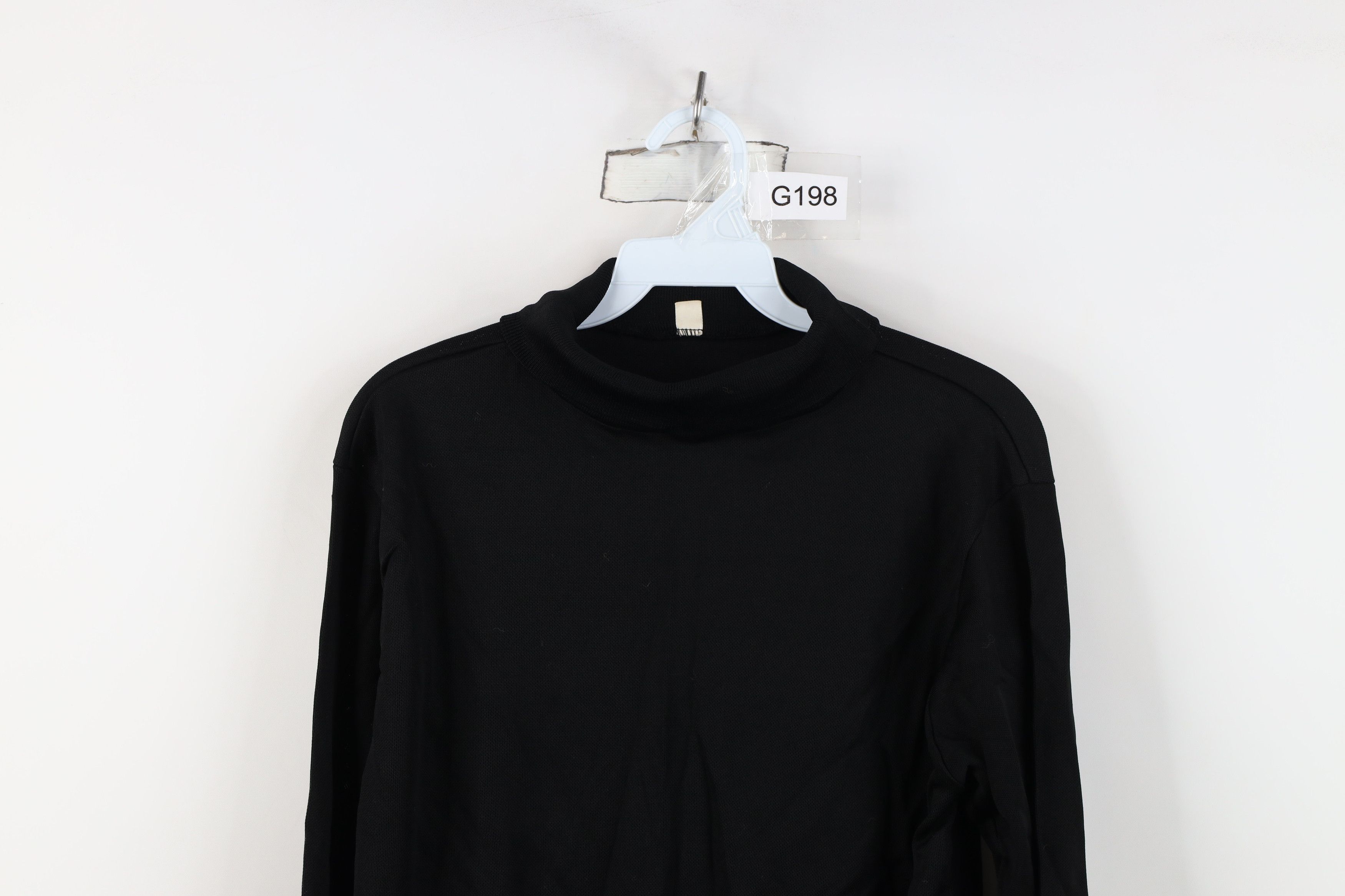 Vintage Vintage 50s 60s Streetwear Knit Turtleneck Sweater Black USA Size US M / EU 48-50 / 2 - 2 Thumbnail