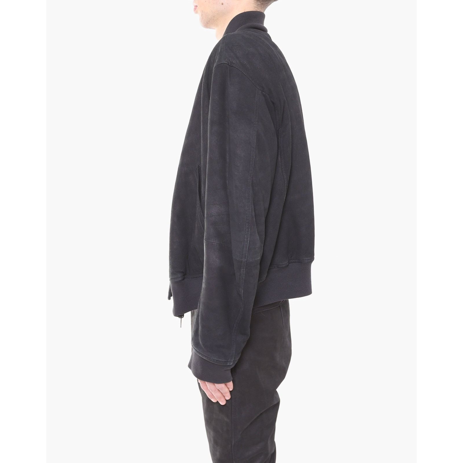 Haider Ackermann SS14 Reversible Bomber Jacket in Dark Grey Suede Size US S / EU 44-46 / 1 - 8 Thumbnail
