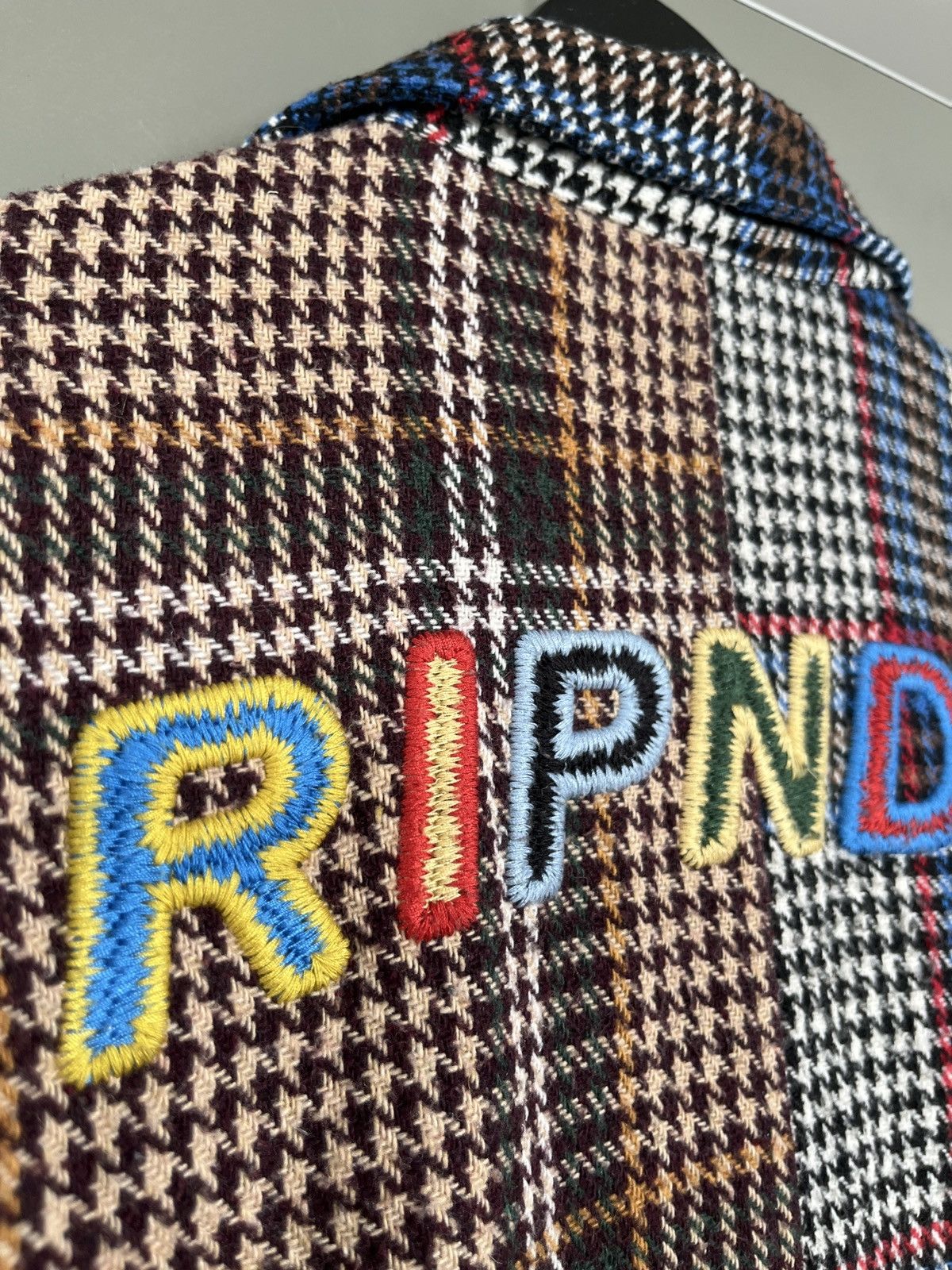 RIPNDIP RipnDip Roygbiv Tweed Plaid Coach Jacket Big Logo Size US S / EU 44-46 / 1 - 12 Thumbnail